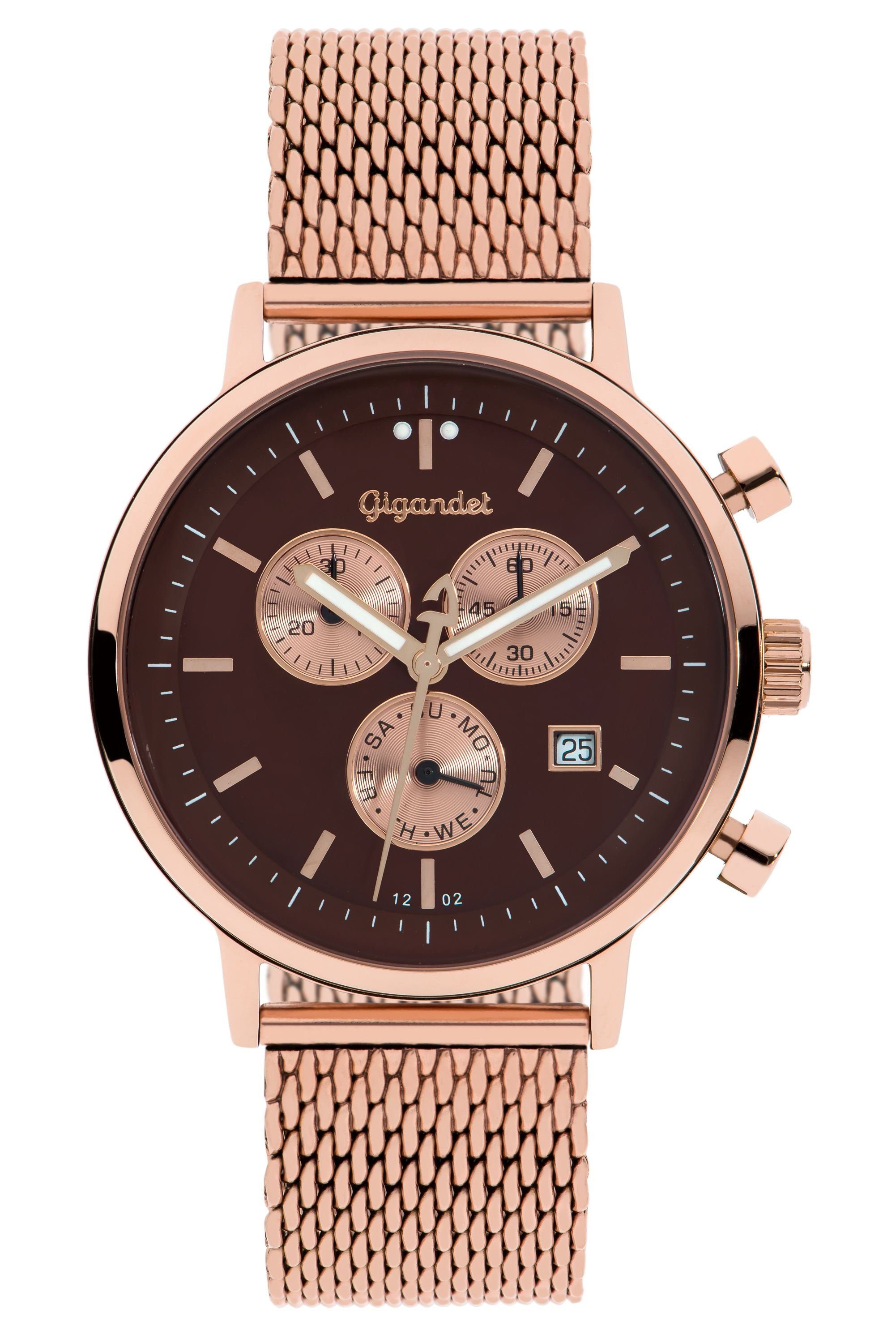 Gigandet Chronograph Classico, Mineralglas, Chronograph, Datumsanzeige, 24-Std. Anzeige