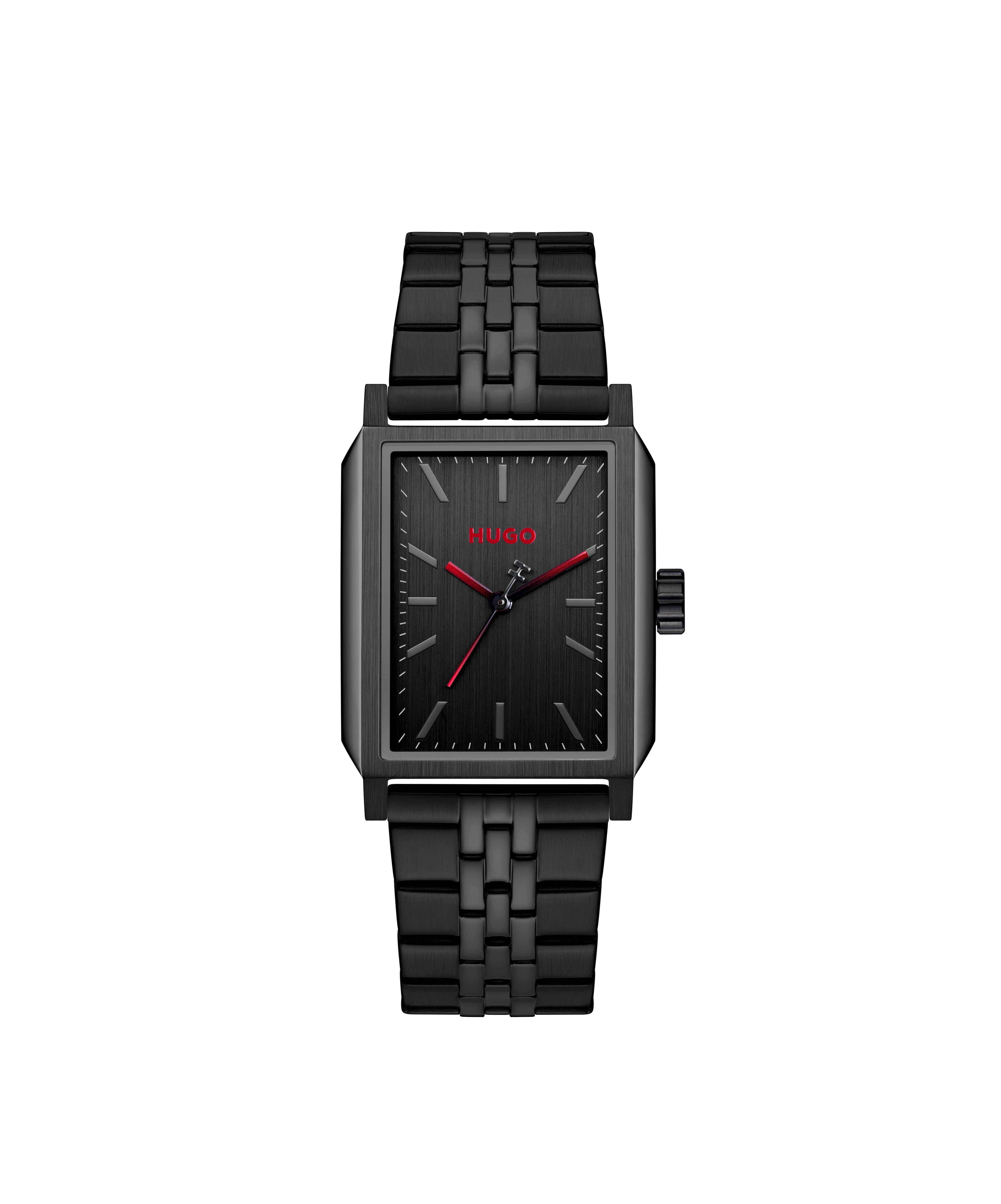 HUGO Quarzuhr #STEEZE 1530483, Armbanduhr, Damenuhr, Herrenuhr, Edelstahlarmband, analog
