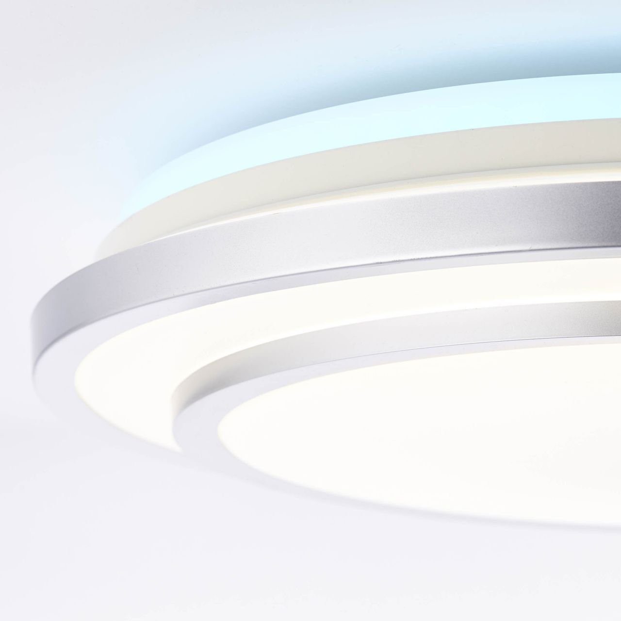 LED 3000-6500K, 1x Lampe 32W weiß-silber Vilma Brilliant Deckenleuchte LED Deckenleuchte 52cm integriert Vilma,