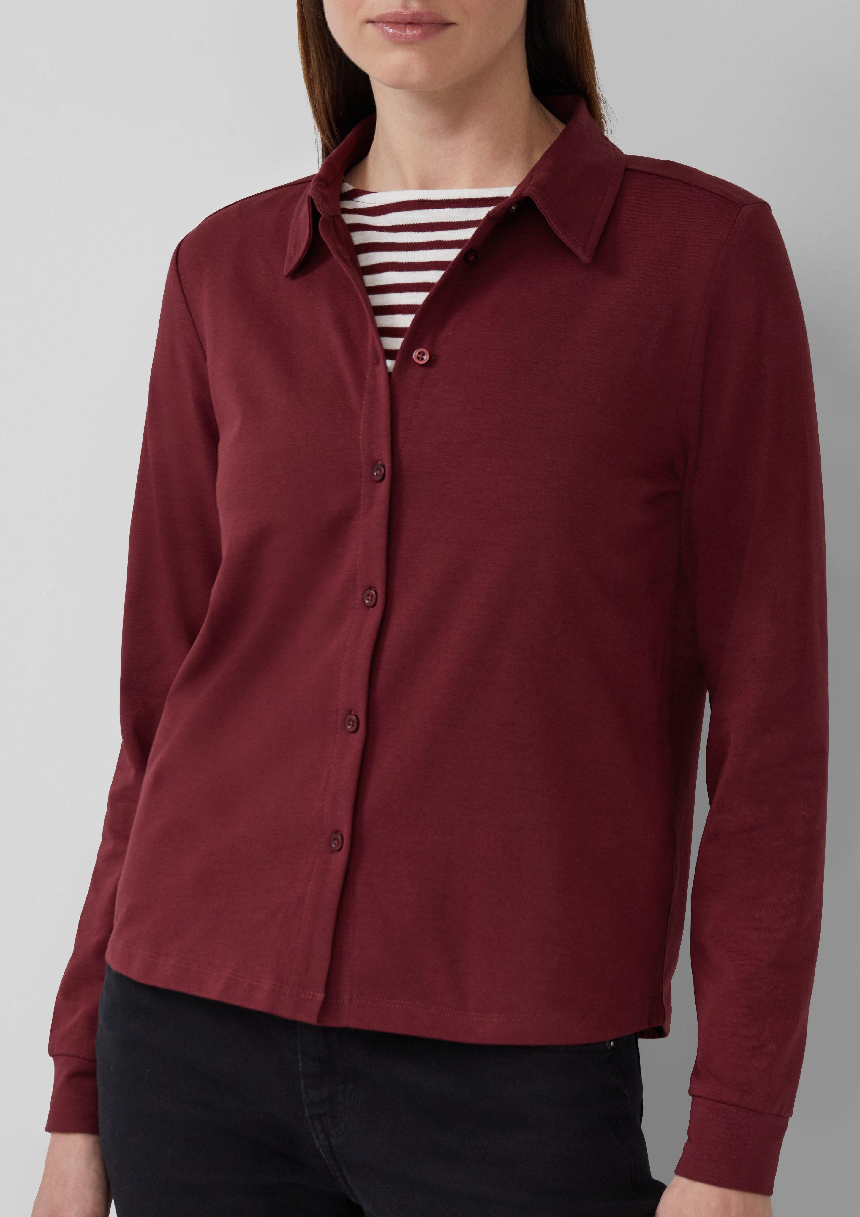 s.Oliver Langarmshirt Elastische Jerseybluse günstig online kaufen
