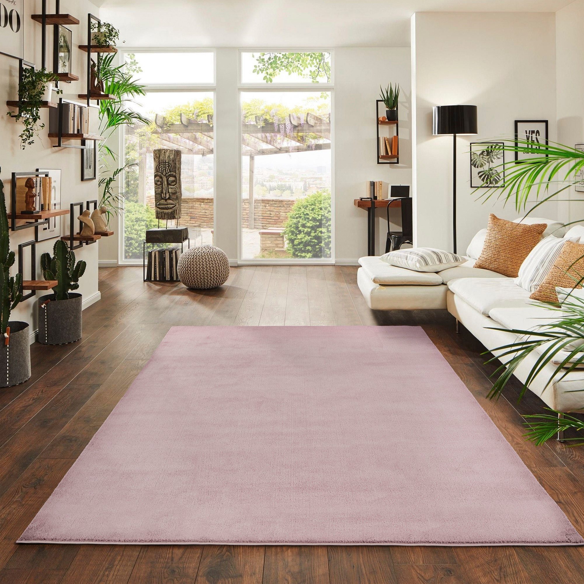 Jimri Teppich Fluffy flauschiger Teppich Läufer Hochwertige Kurzflor Teppich, Rechteckig