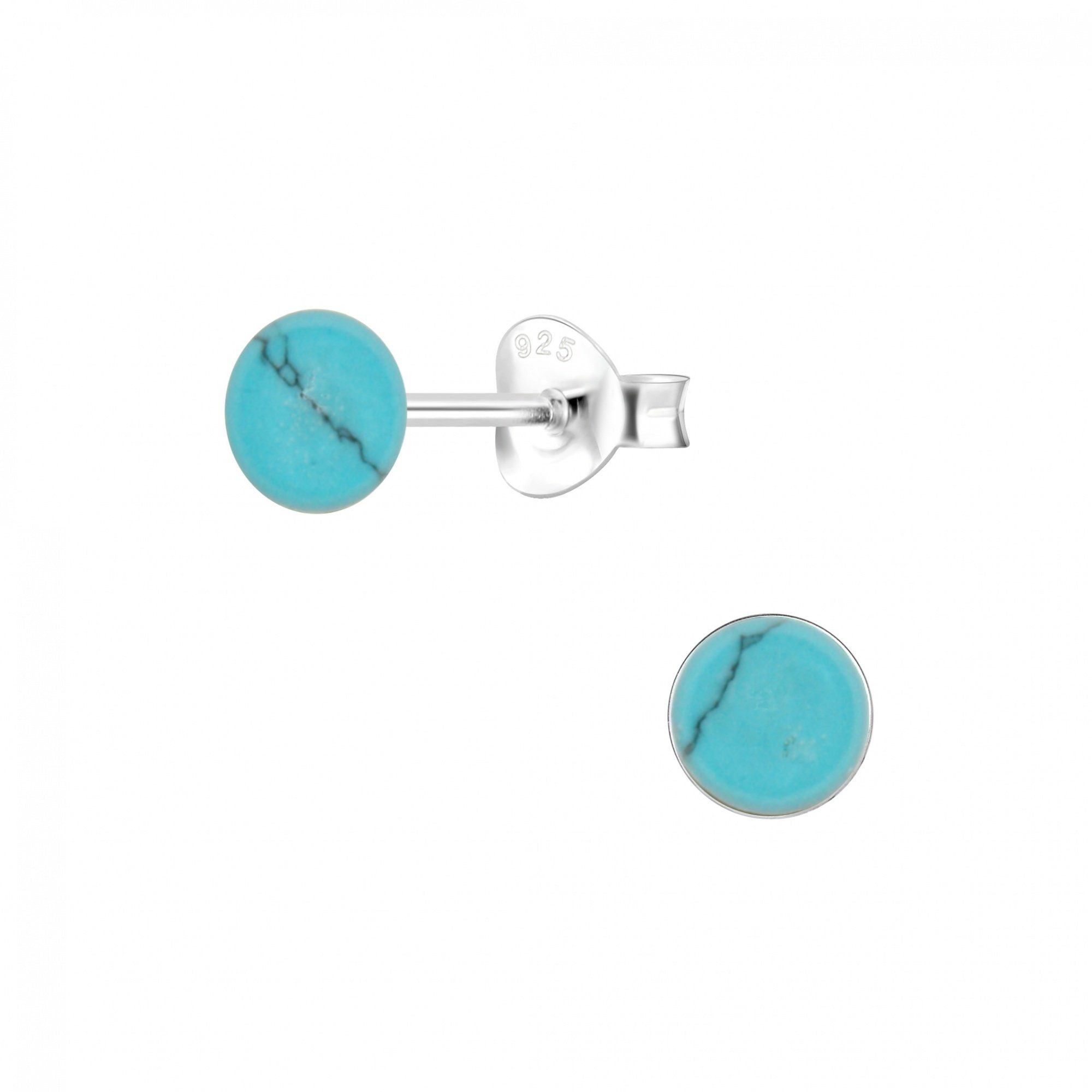 ALEXANDER YORK Paar Ohrstecker MUSCHELPERLMUTT aqua 6 mm, 2-tlg., 925 Sterl günstig online kaufen