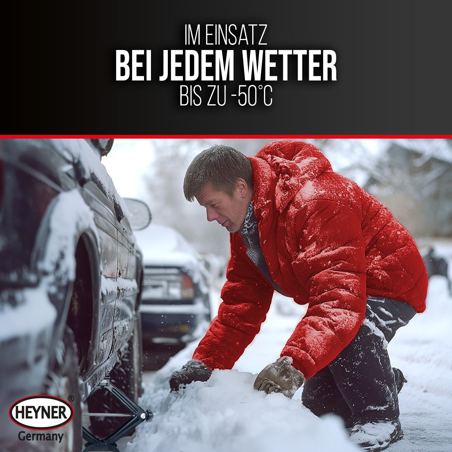 HEYNER Premium Scissor Jack SUV 2t for BMW, max. lifting height: 44 cm, 1-piece.