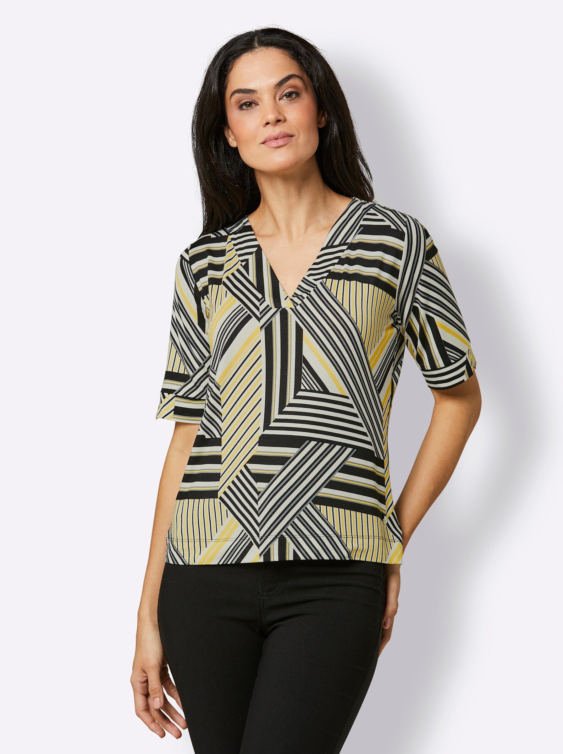 creation L T-Shirt Lyocell-Shirt Kurzarm günstig online kaufen