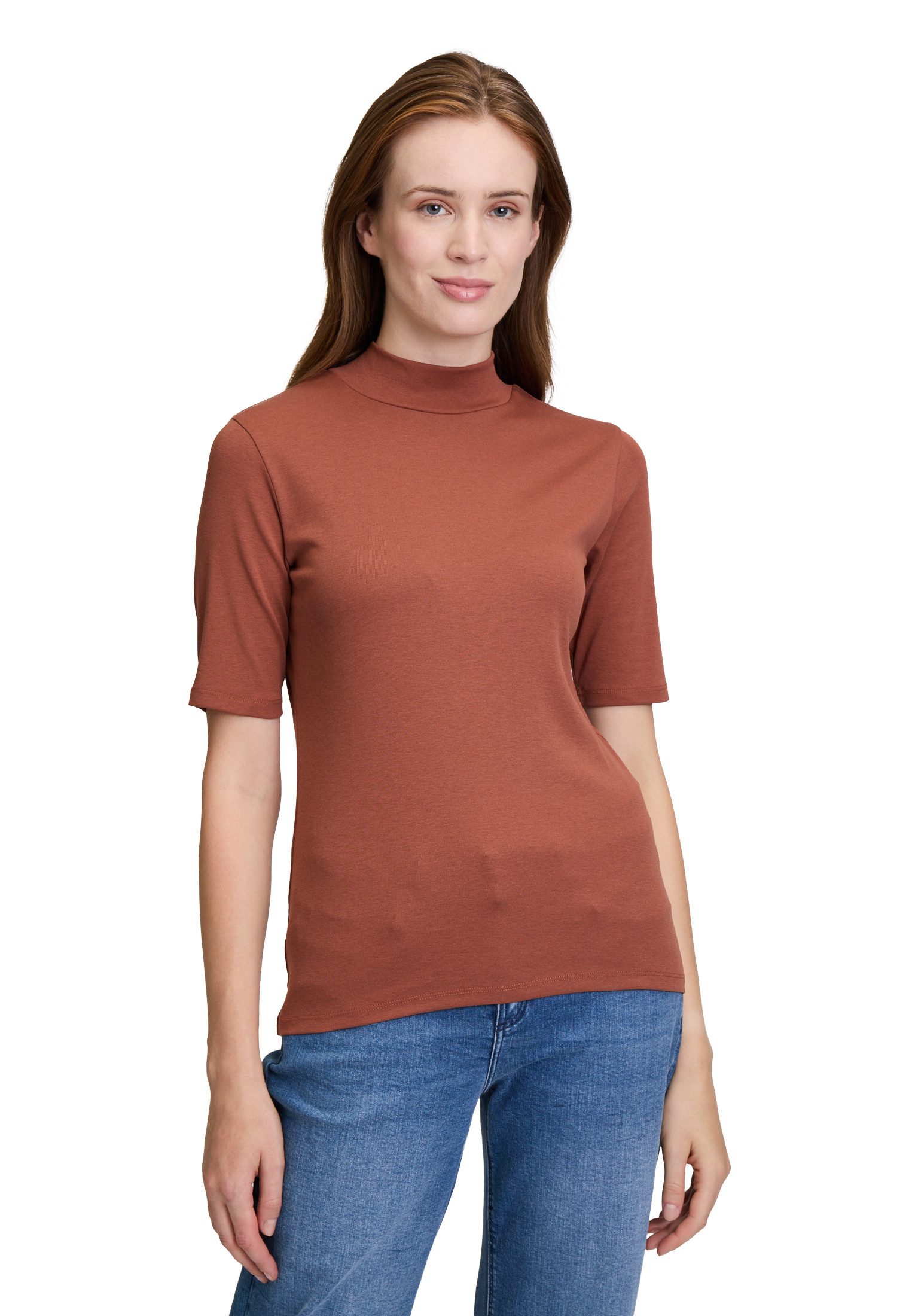 Kurzarmshirt Cartoon Basic Shirt mit Kragen