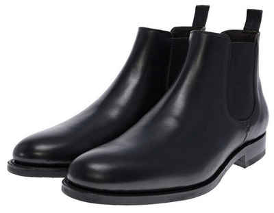 Sendra Boots TOM 10615 Schwarz Stiefelette Rahmengenähter Herren Chelsea Boot