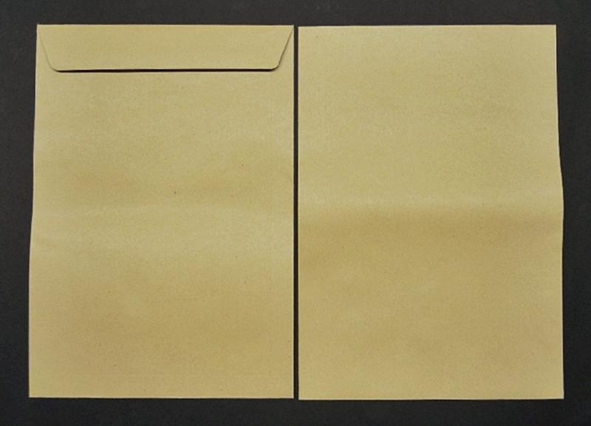 Blanke Briefhüllen Versandtasche Versandtaschen E4 150g/qm gummiert VE=250 St. braun.