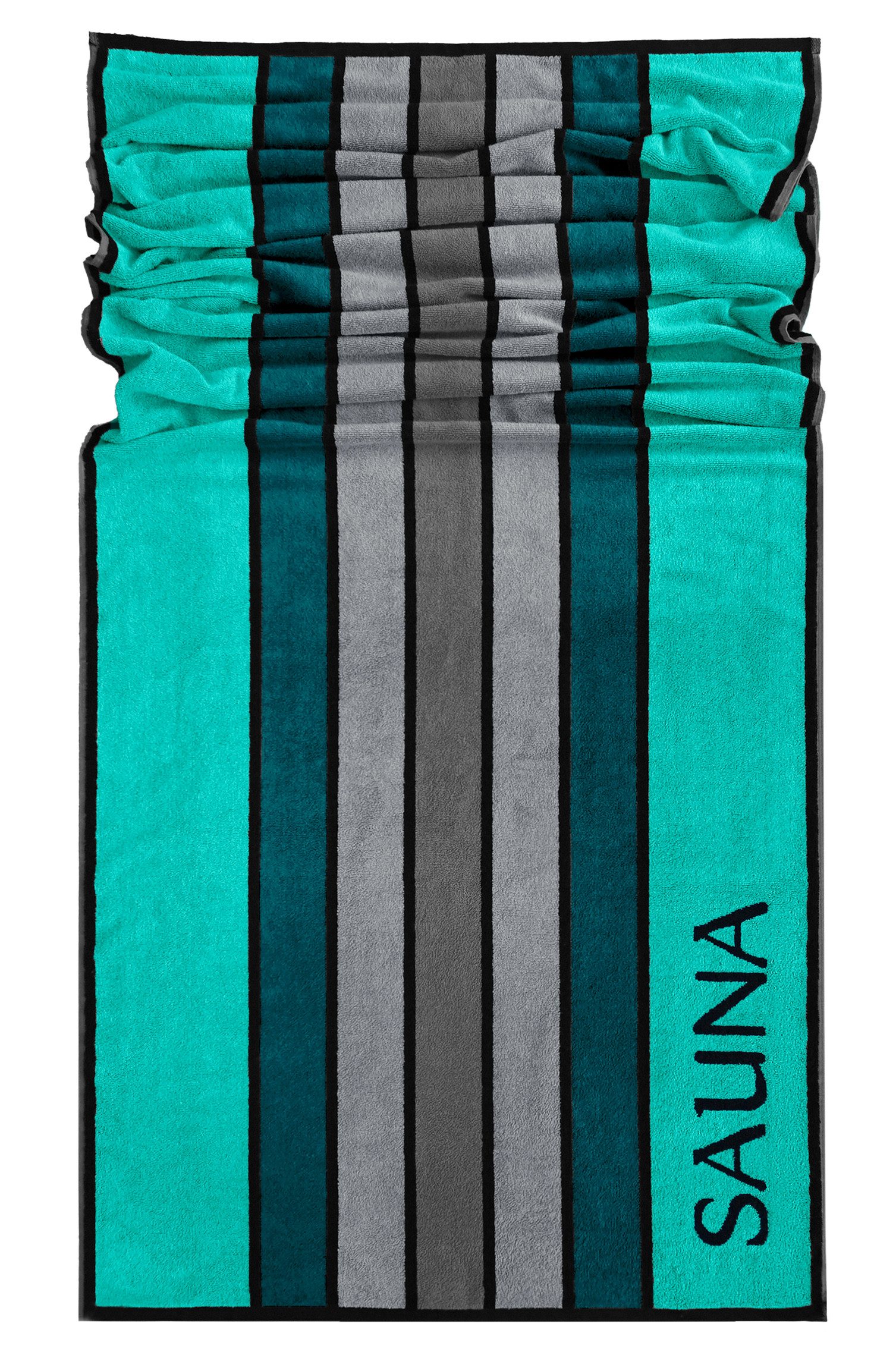 Lashuma Saunatuch 100% Baumwolle, großes Saunahandtuch 80x200 cm, Frottee (1-St), Sauna Badetuch für Damen und Herren