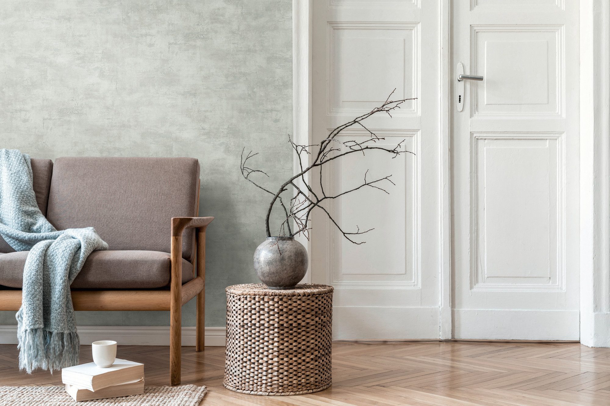 living walls Vliestapete Unitapete mit Putz-Optik – Strukturtapete, strukturiert, matt, (1 St)