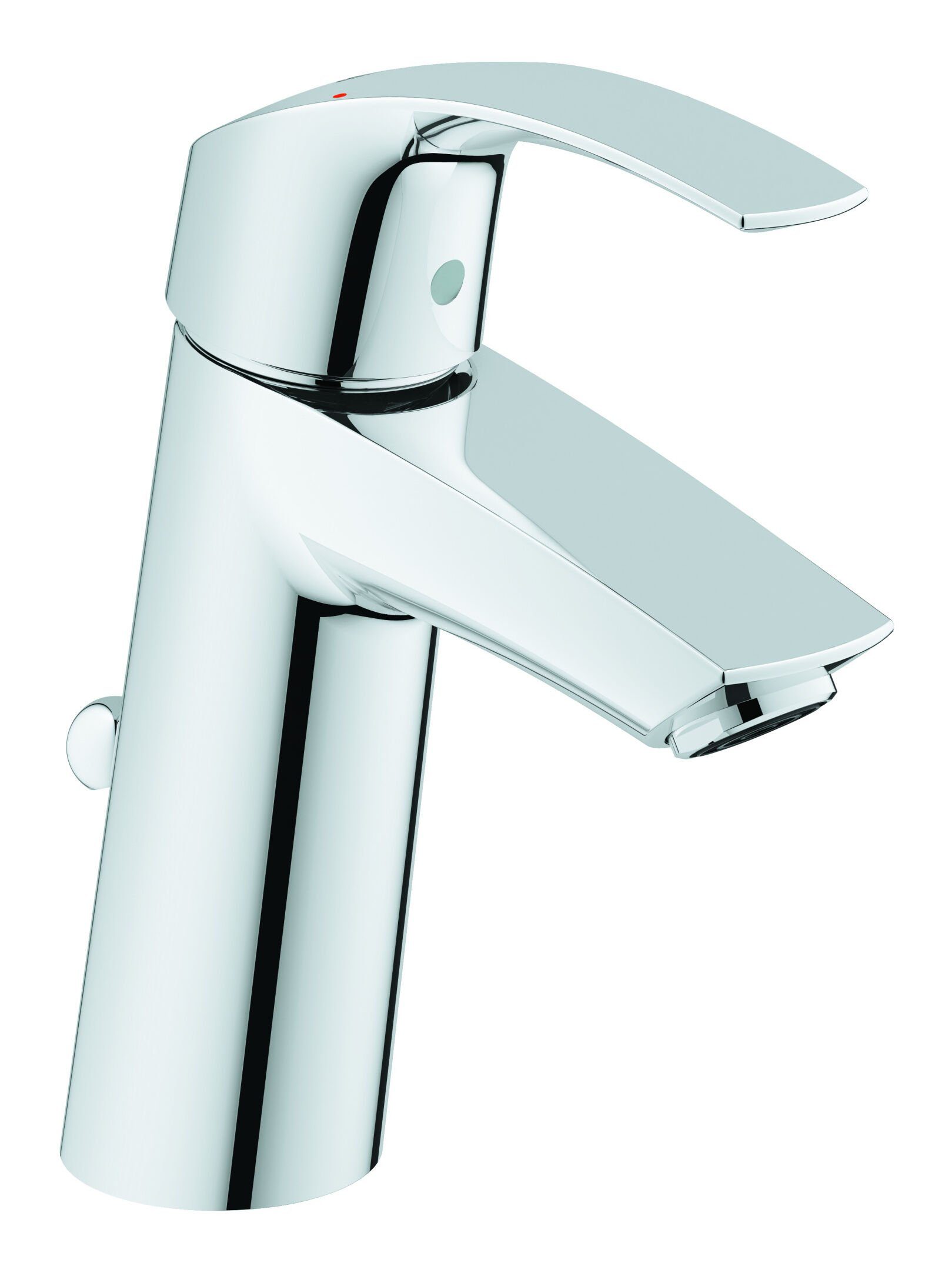 Grohe Waschtischarmatur Eurosmart Einhand Ausaldung 110 mm mit Zugstangen-Ablaufgarnitur M-Size - Chrom