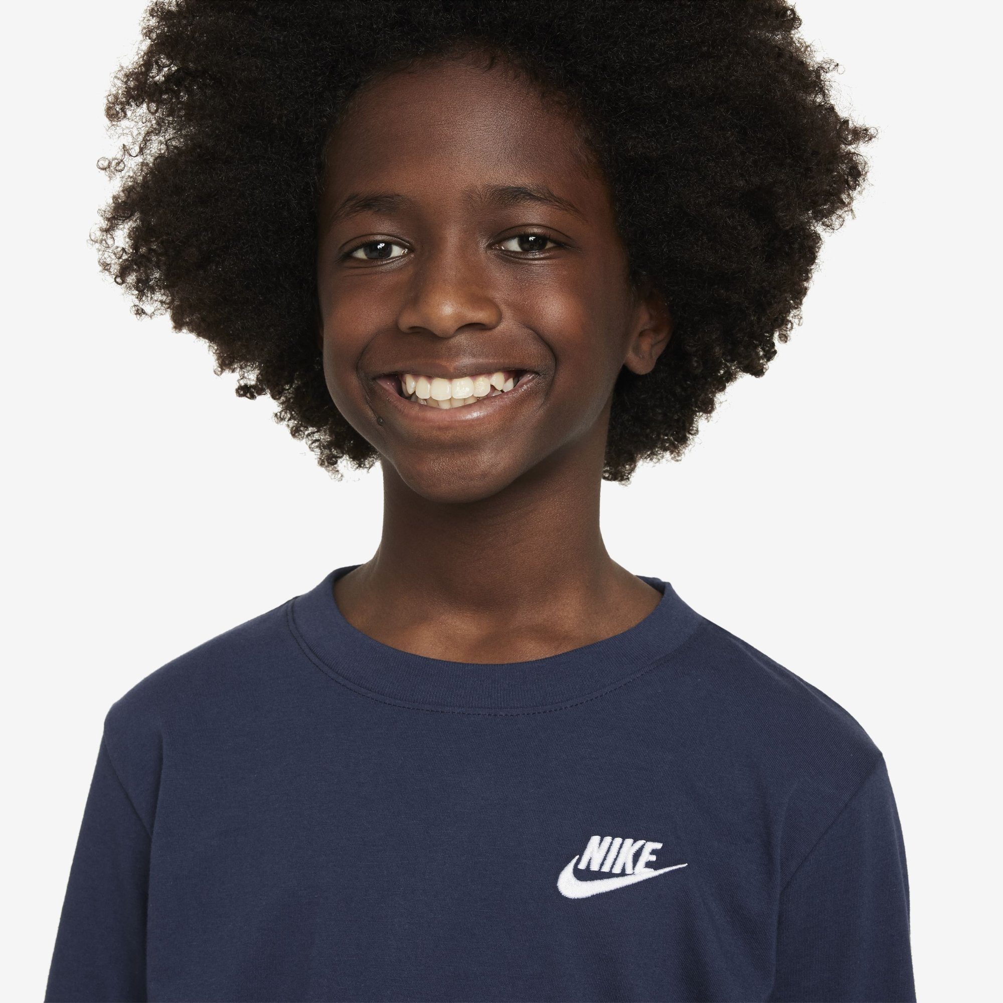 Nike Sportswear Fleecepullover Nike Kinder Langarm Shirt Sportswear Big Kids Long FZ4946 – Bild 3 von 3