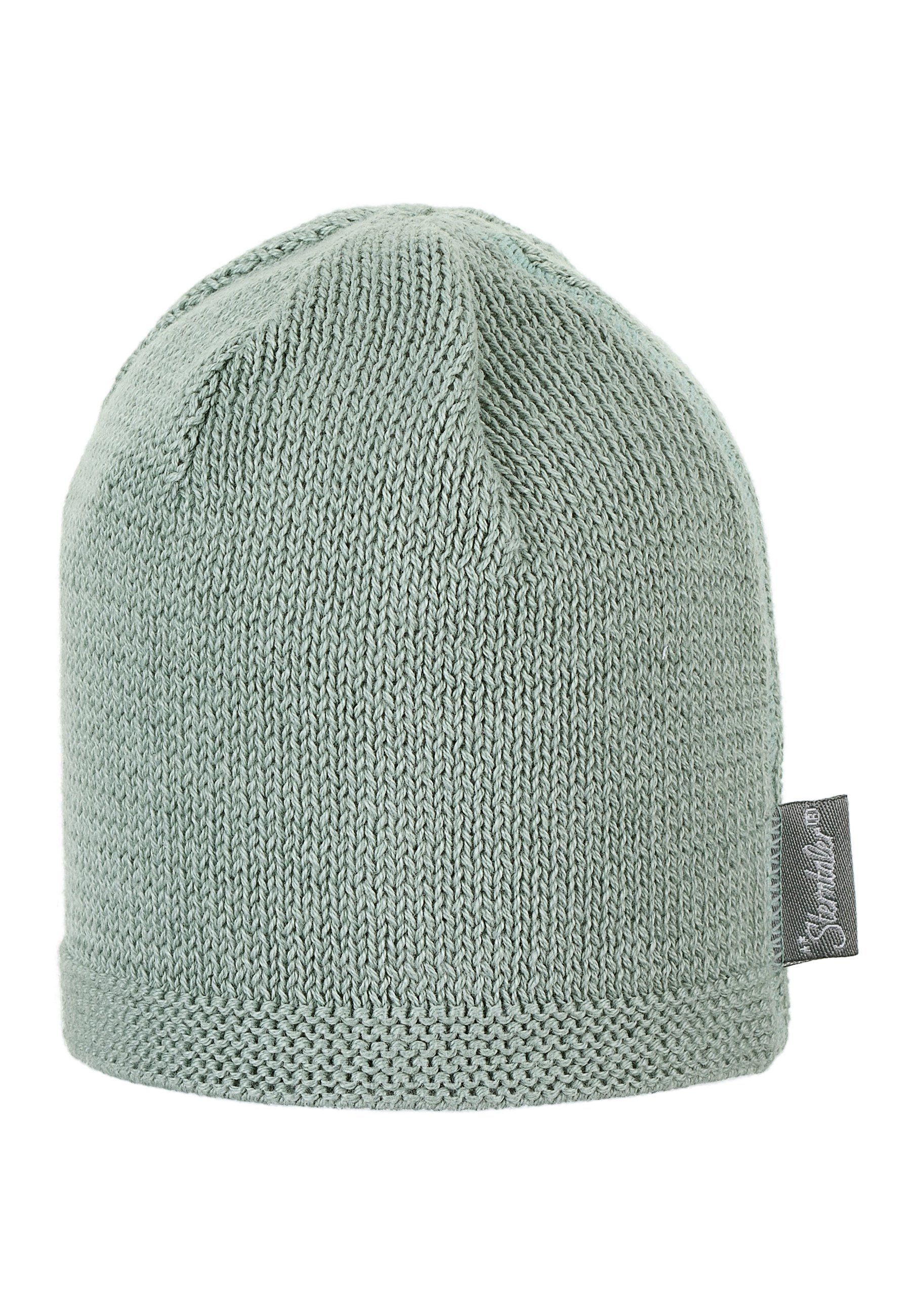 Sterntaler® Strickmütze OCS Strickmütze (1-St) Strick Beanie Kinder aus weicher Baumwolle unifarben