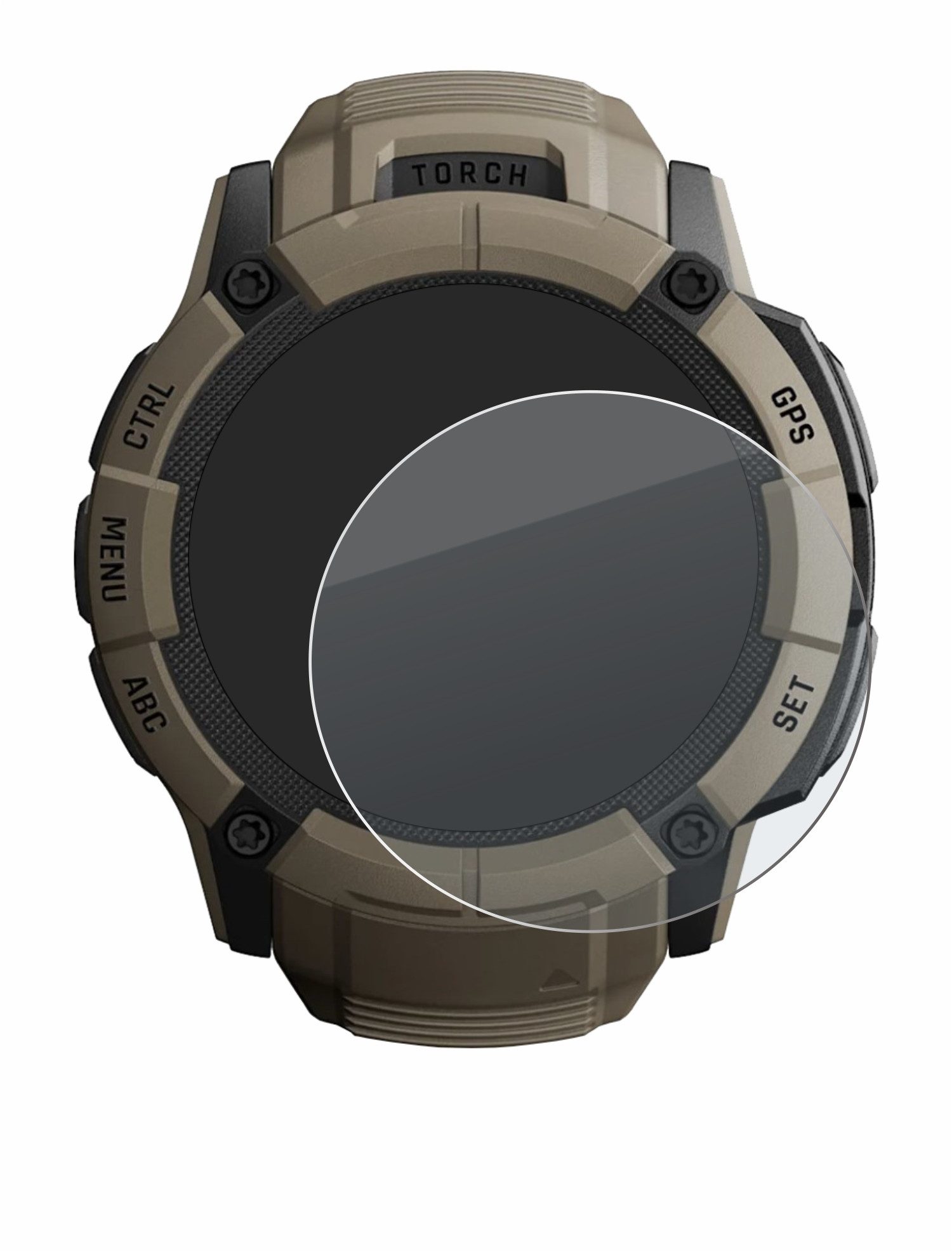 BROTECT Displayschutzglas Folie für Garmin Instinct 2X Solar Tactical Edition, Schutzfolie Glas Panzer Display Schutz matt