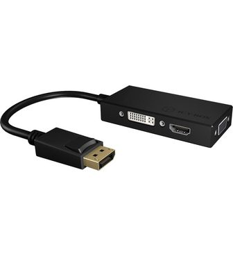Raidsonic ICY BOX 3-in-1 DisplayPort zu HDMI DVI...