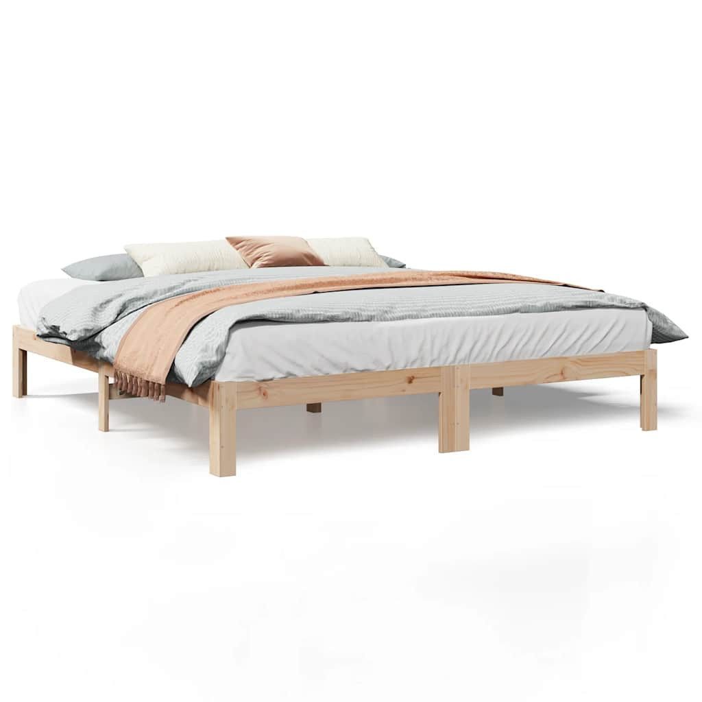 vidaXL Bett Massivholzbett ohne Matratze 160x200 günstig online kaufen