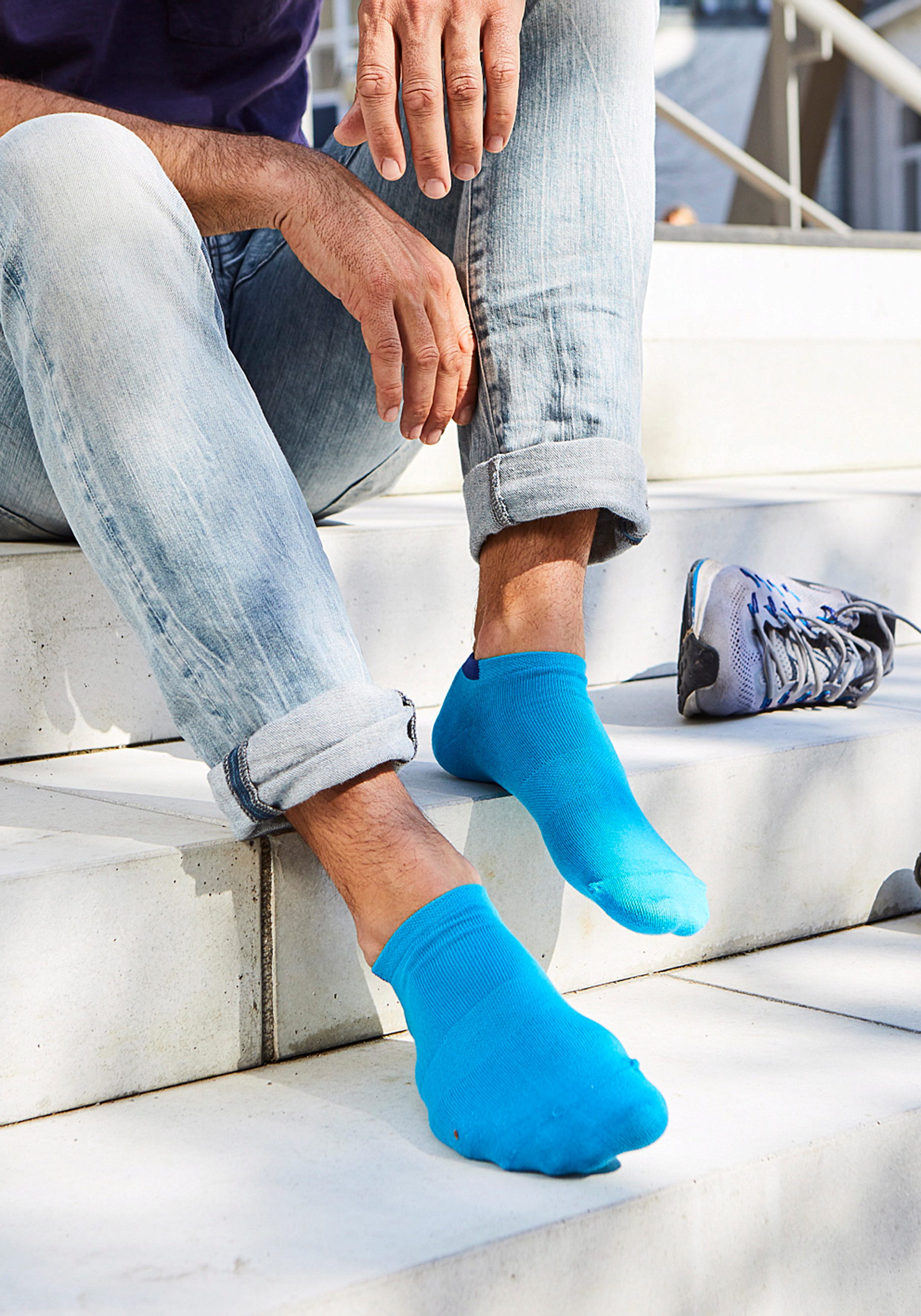 H.I.S Sneakersocken Sneaker Socken Herren Damen, Kurzschaft Socken (Packung, 10-Paar, Quarter Gr. 35-38 bis 47-48) mit verstärkten Belastungszonen – Bild 3 von 5