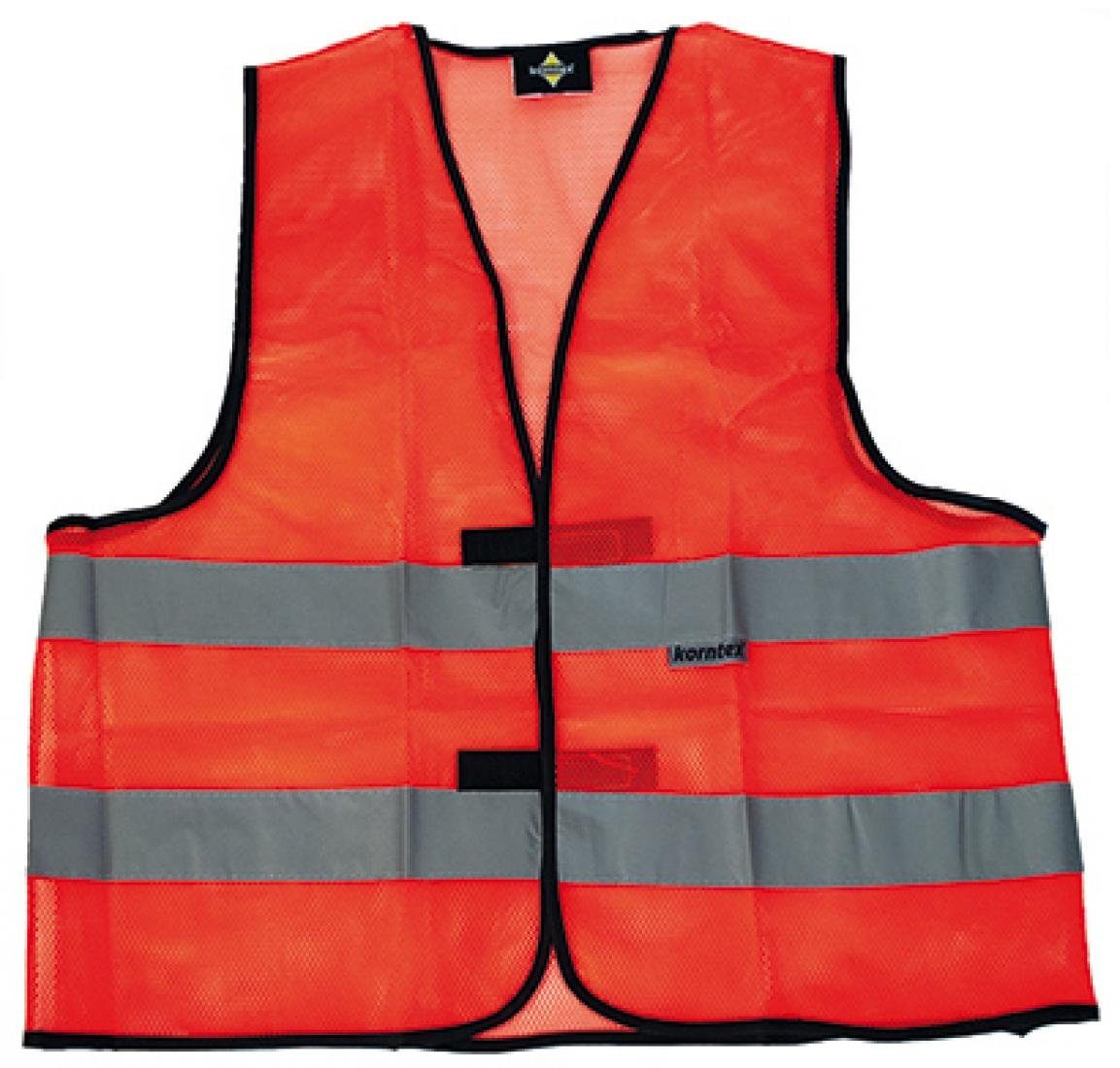 korntex Warnweste Herren Mesh-Weste mit Reflektoren