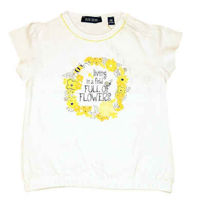 Blue Seven T-Shirt Blue Seven Baby Mädchen T-Shirt kurzarm "Flowers" aus reiner Baumwolle, mit Frontprint