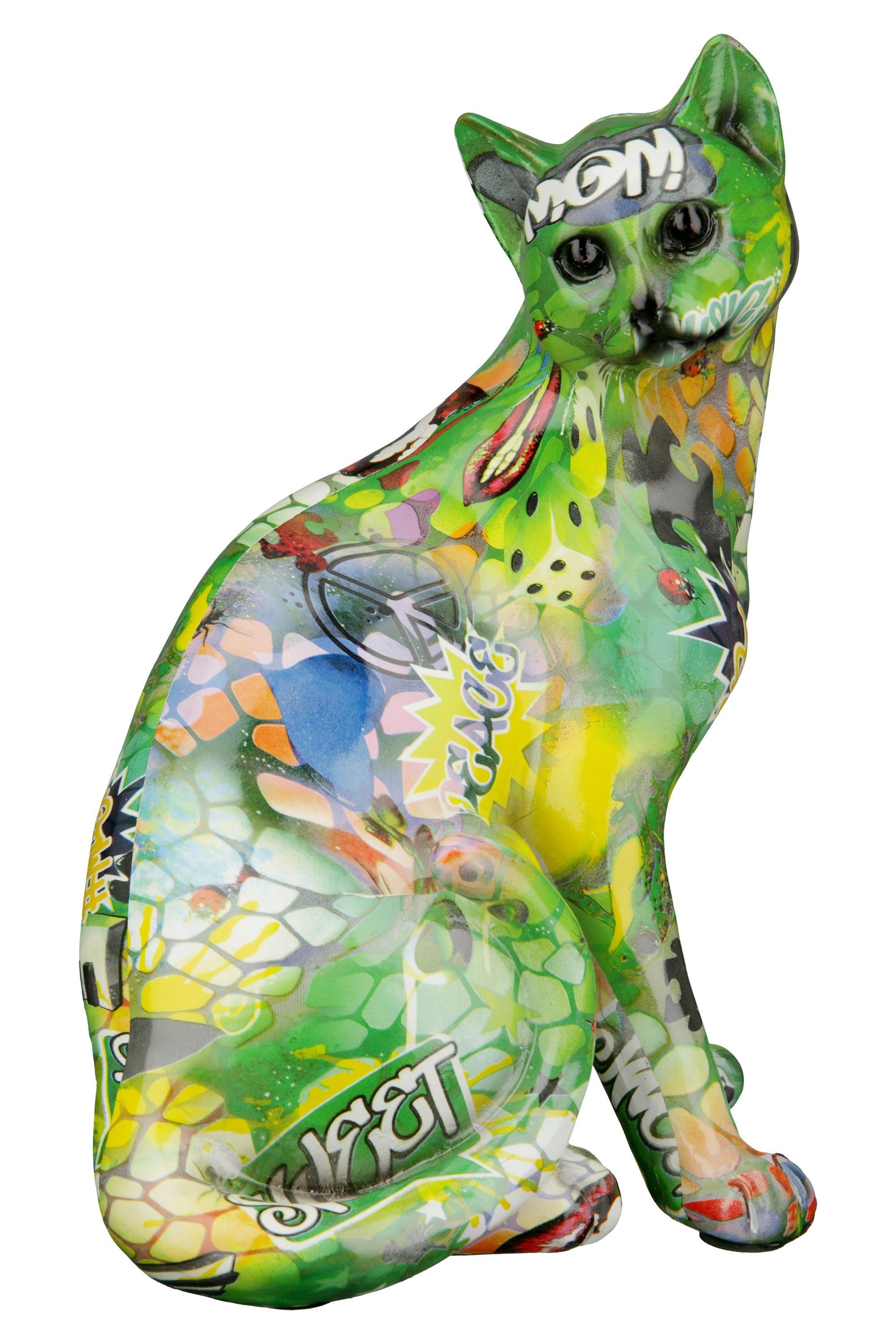 Dekofigur STREET ART Figur - mehrfarbig - Kunstharz - H. 28cm x B. 22cm - Deko