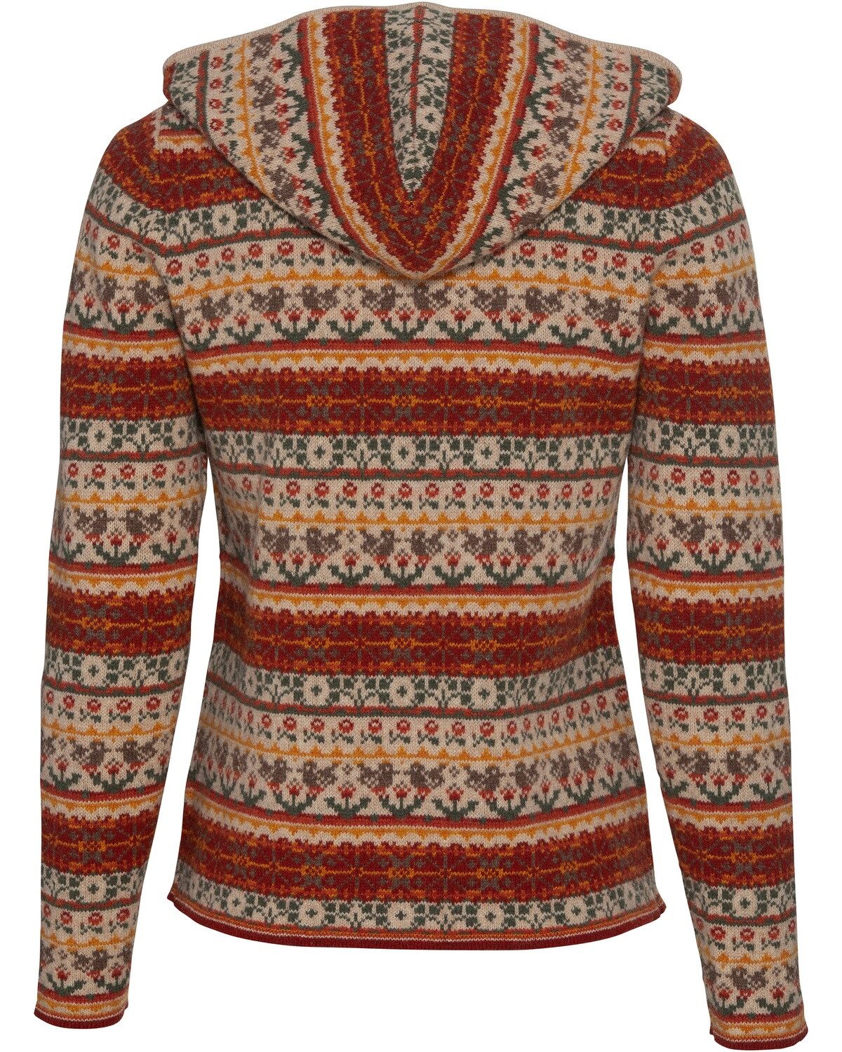 Luis Steindl Strickjacke Jacquard-Strickjacke mit Kapuze günstig online kaufen