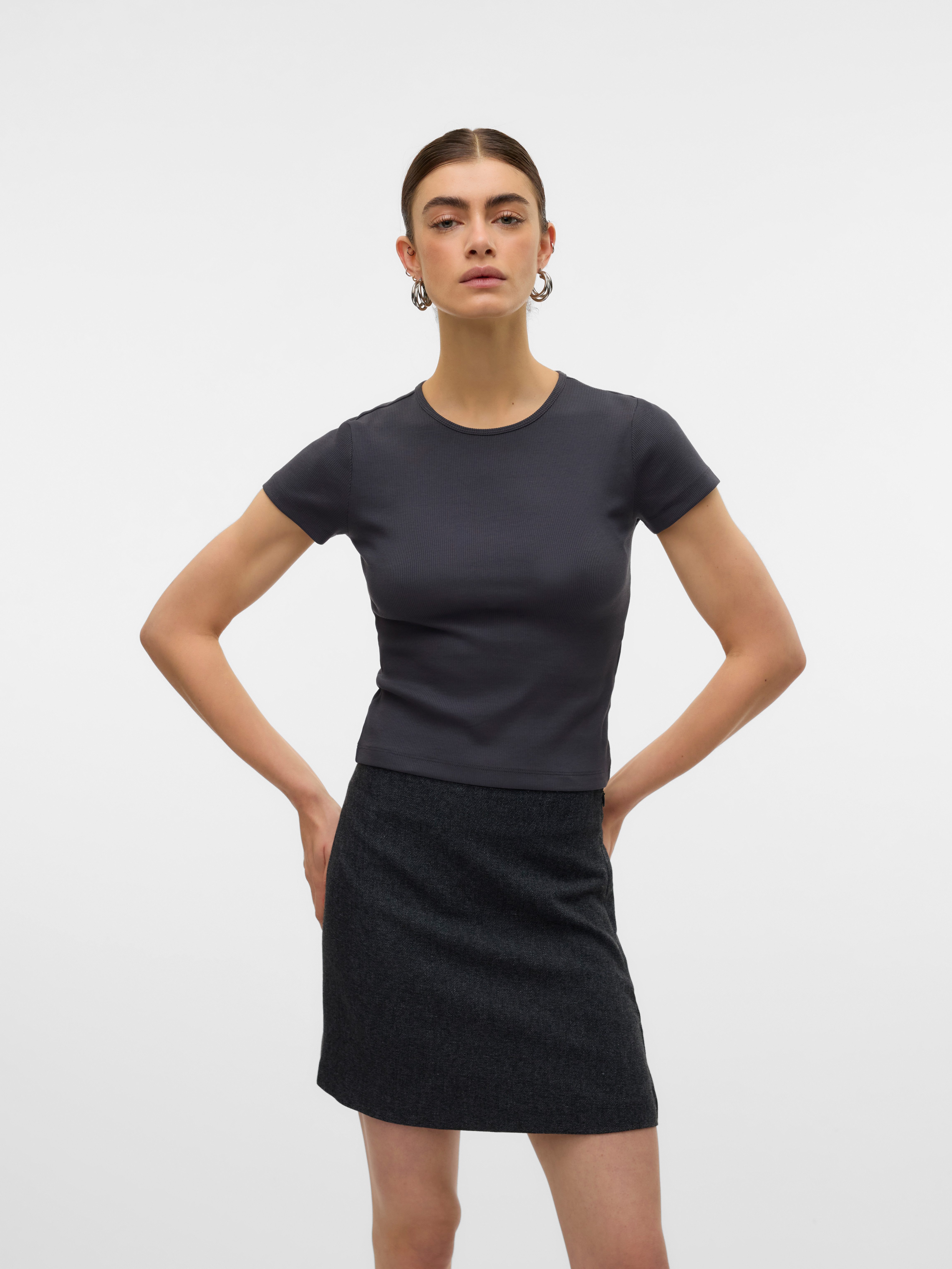 Vero Moda Rundhalsshirt VMCHLOE SS SHORT günstig online kaufen