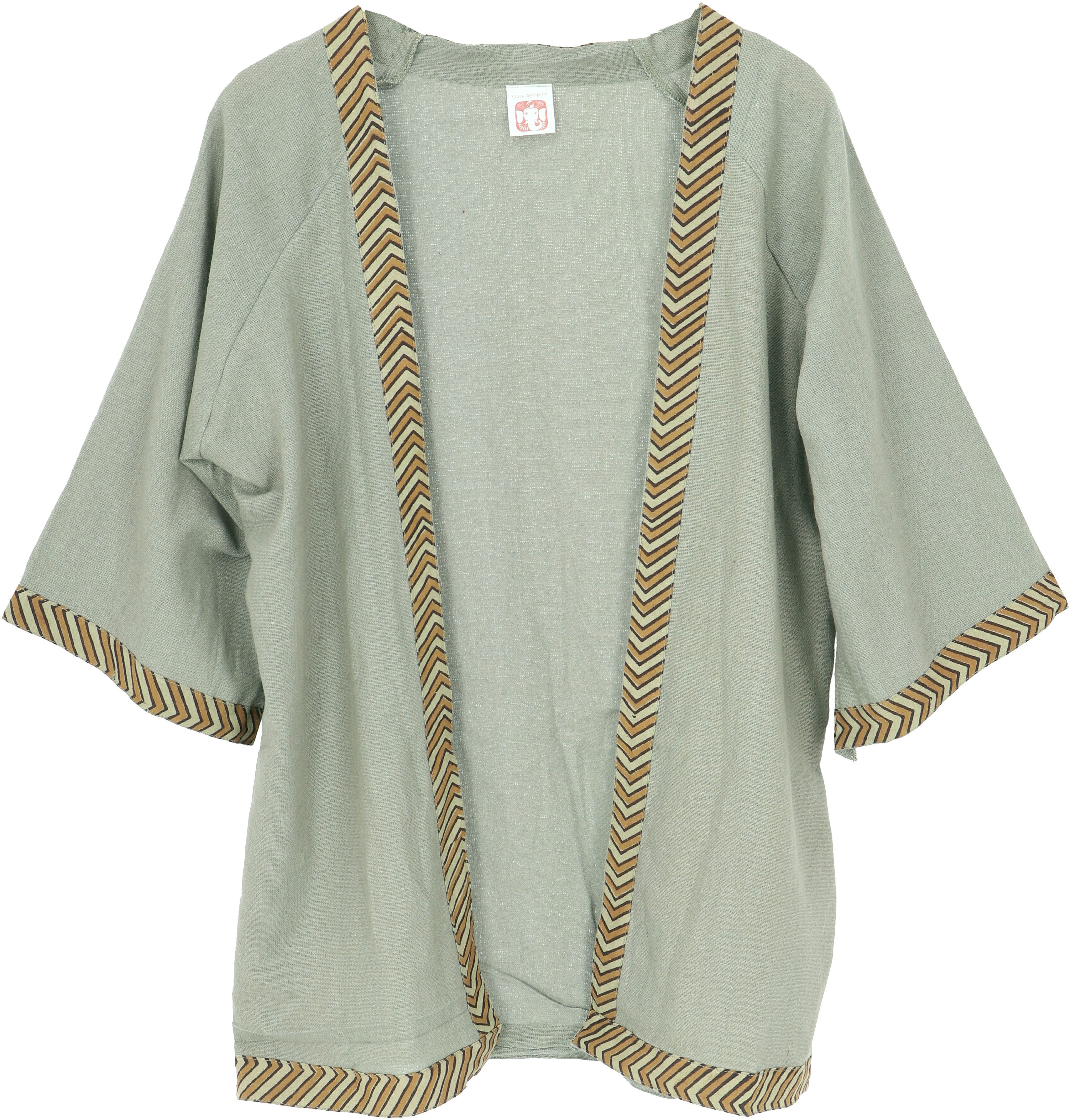 Guru-Shop Kimono Kurzer Kimono, Boho Cardigan, offener Baumwoll.., alternat günstig online kaufen