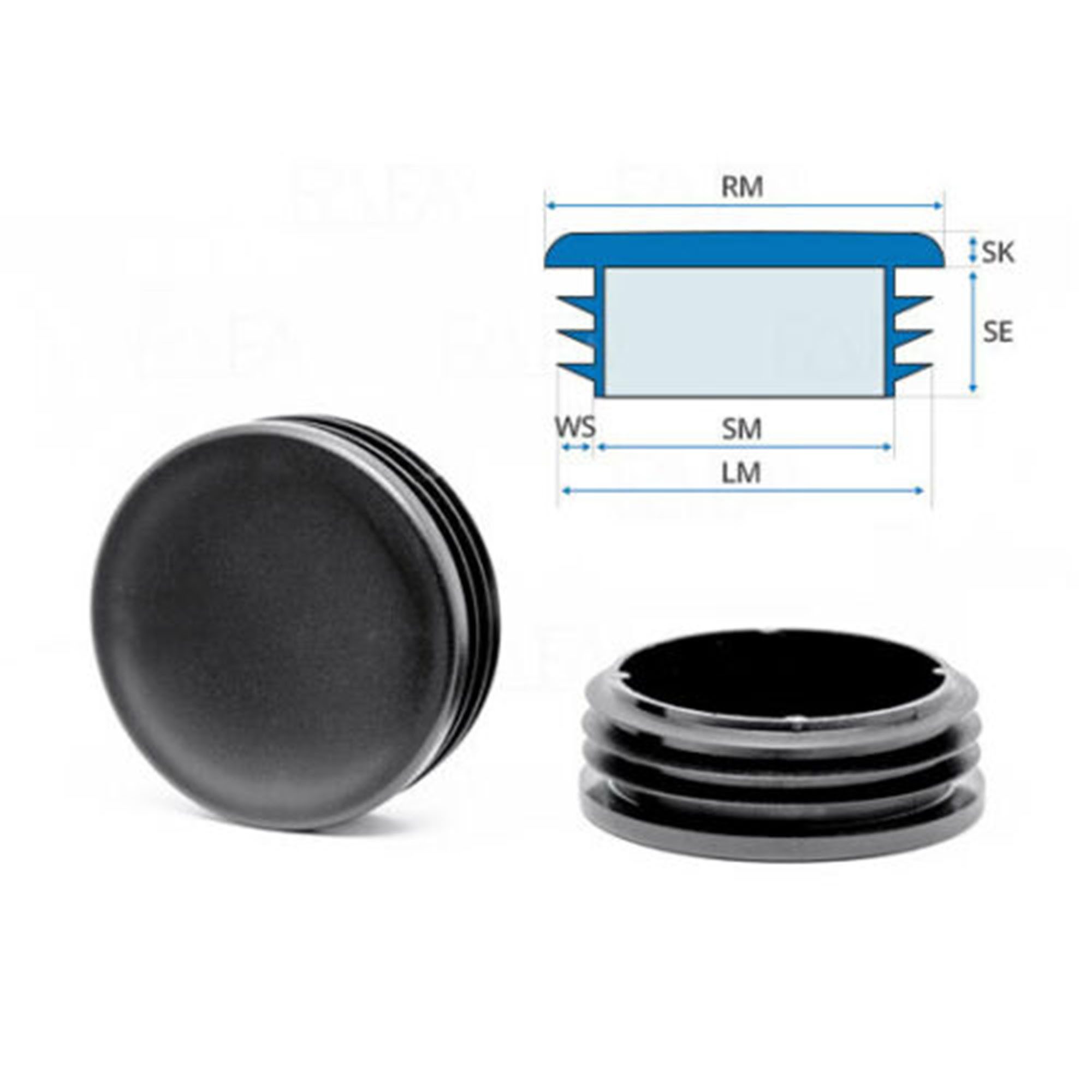 Pentagon Sports Federgabel Endkappe, Federgabel Ersatz Lamellenstopfen Rohrstopfen 1" Kappe Stopfen