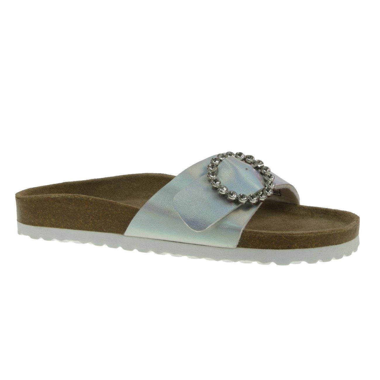 piece of mind. Piece of Mind Damen Sandale Pantolette silber EUR 38 Pantolette