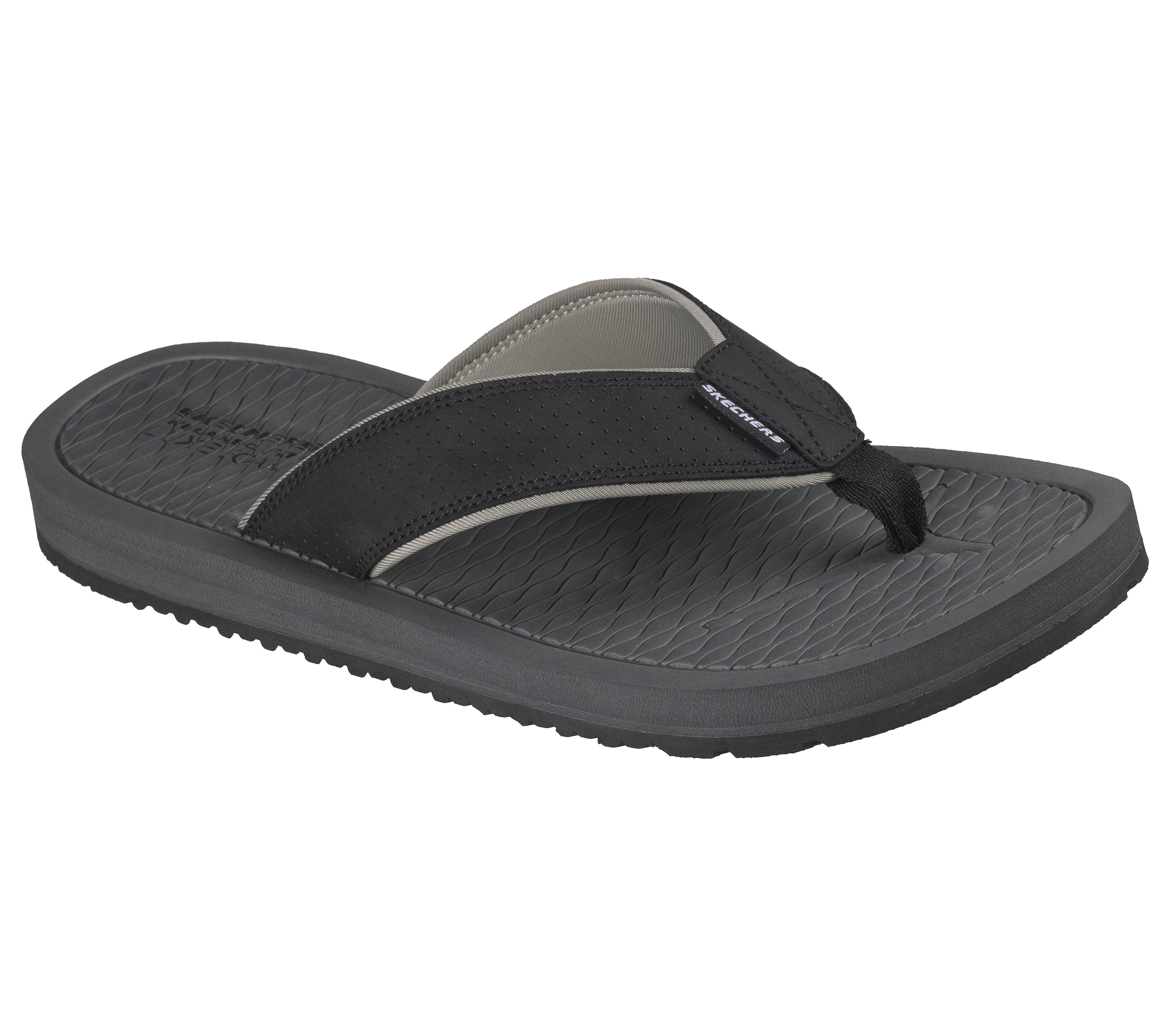 Skechers QUILL - BOARD VIEW Zehentrenner Sommerschuh, Strandschuh, Badeschuh mit Memory Foam