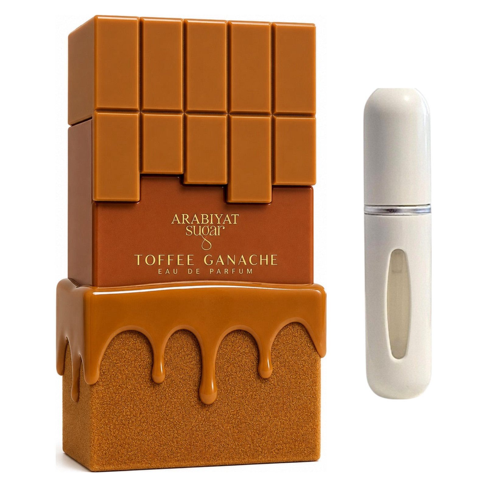 Arabiyat Sugar Duft-Set Toffee Ganache EDP 100 ml + Parfümzerstäuber (leer)
