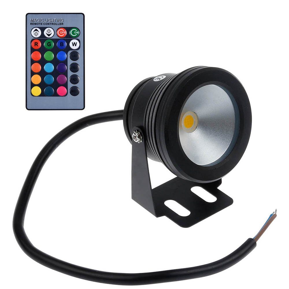 Rosnek LED Teichleuchte Wasserdichte,Aquarium Tauch Pool Licht,Garten Beleuchtung, LED, warmweiße, RGB, LED Unterwasser Spot Licht, Unterwasserbeleuchtung