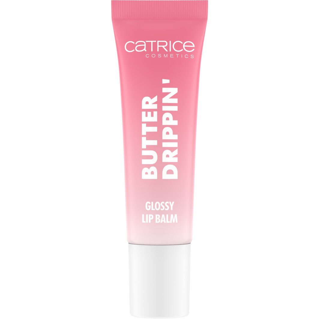 Catrice Lippenbalsam Butter Drippin' Glossy Lip Balm, 3-tlg., Dezenter Farbakzent, geschmeidig, hochglänzend, spendet Feuchtigkeit.