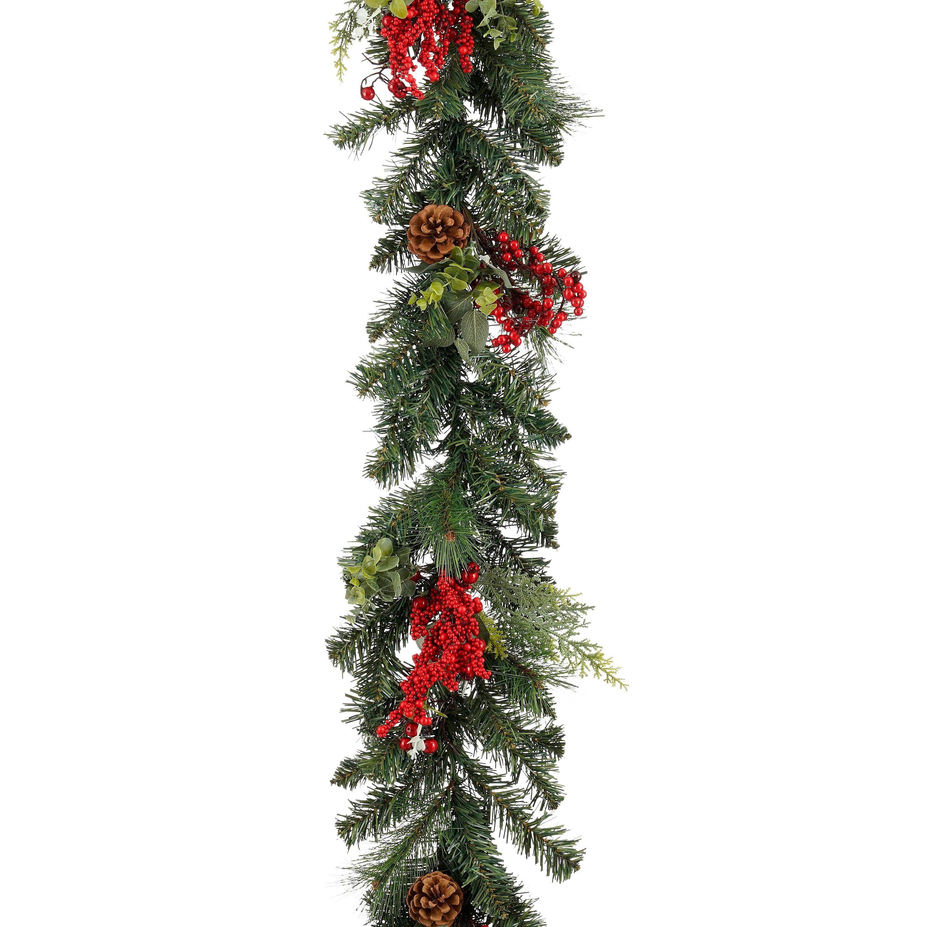 Mica Decorations Dekohänger Mica Decorations Harvey Girlande rot - l180xb15xh11cm
