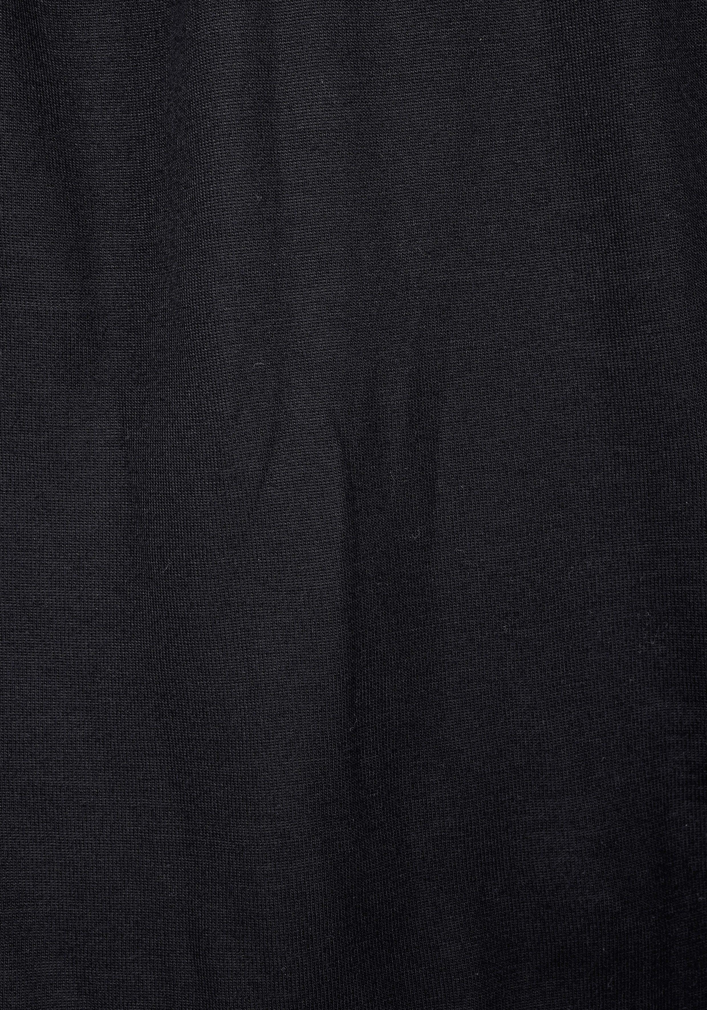 LASCANA Carmenshirt mit 3/4-Ärmeln, Blusenshirt mit Bindeband und Gummizug