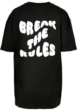 Merchcode T-Shirt Merchcode Damen Ladies Break The Rules Oversized Boyfriend Tee (1-tlg)
