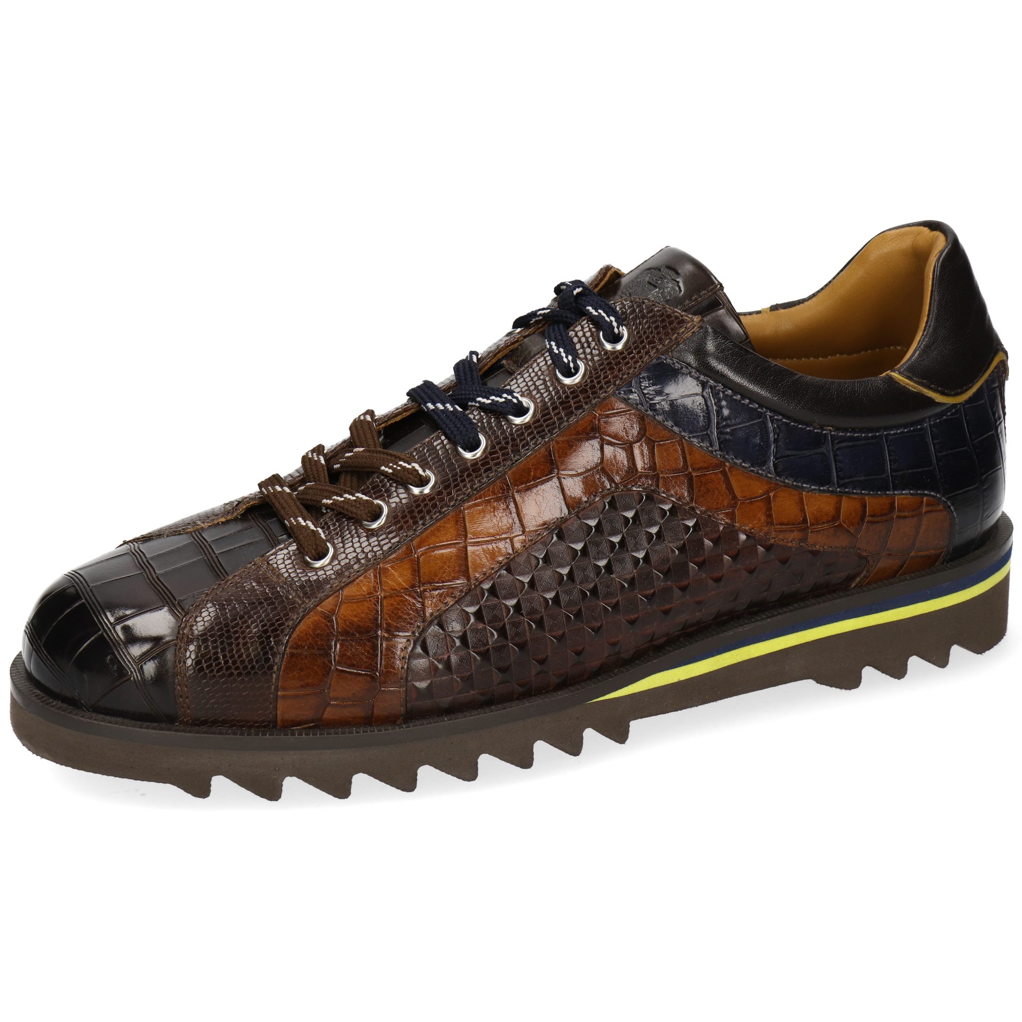 Melvin & Hamilton Hadrian 19 Leder-Sneakers für Herren Sneaker Plateausohlen, Echtes Leder, Vegetabile Gerbung