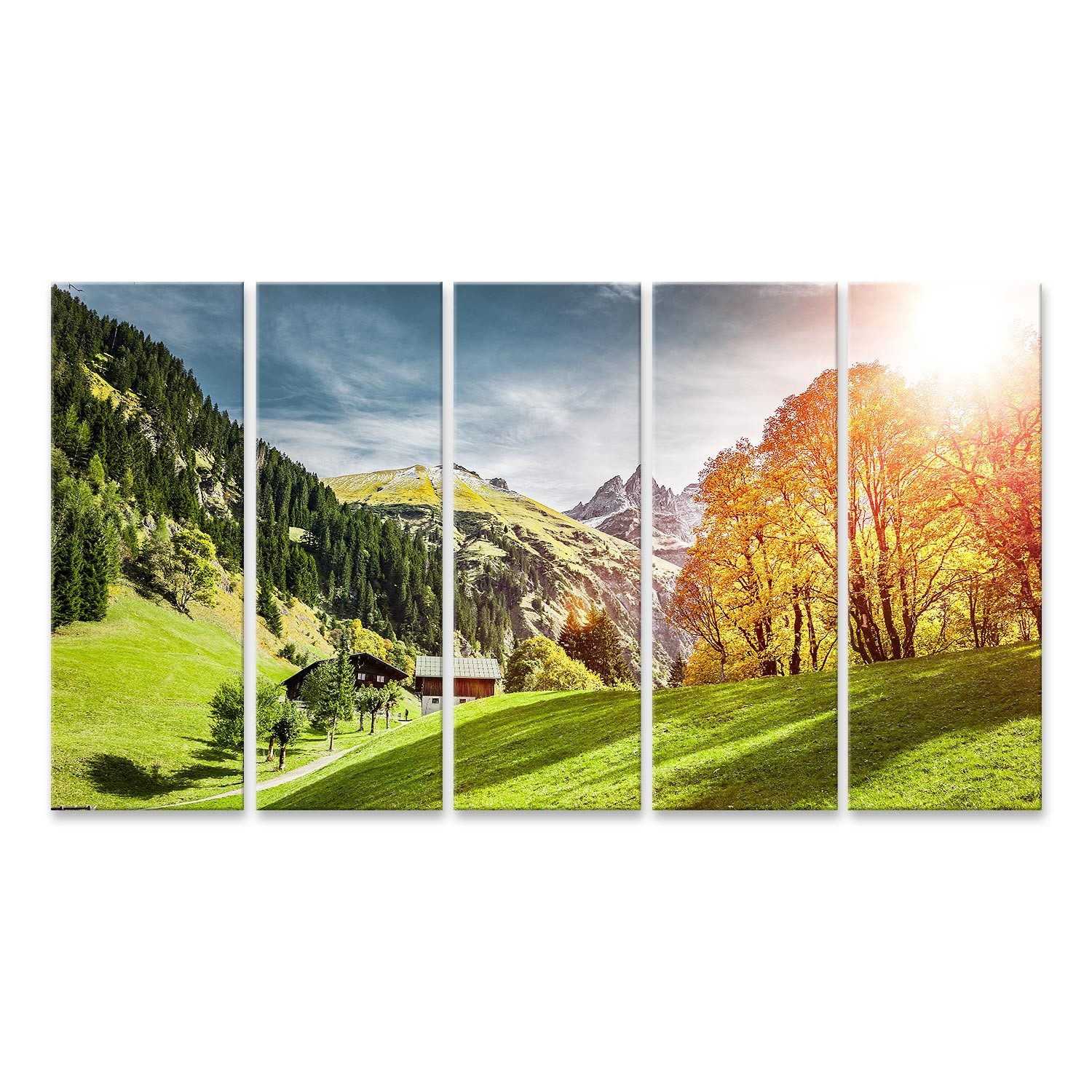 islandburner Leinwandbild Einödsbach Bei Oberstdorf Allgäu Bilder