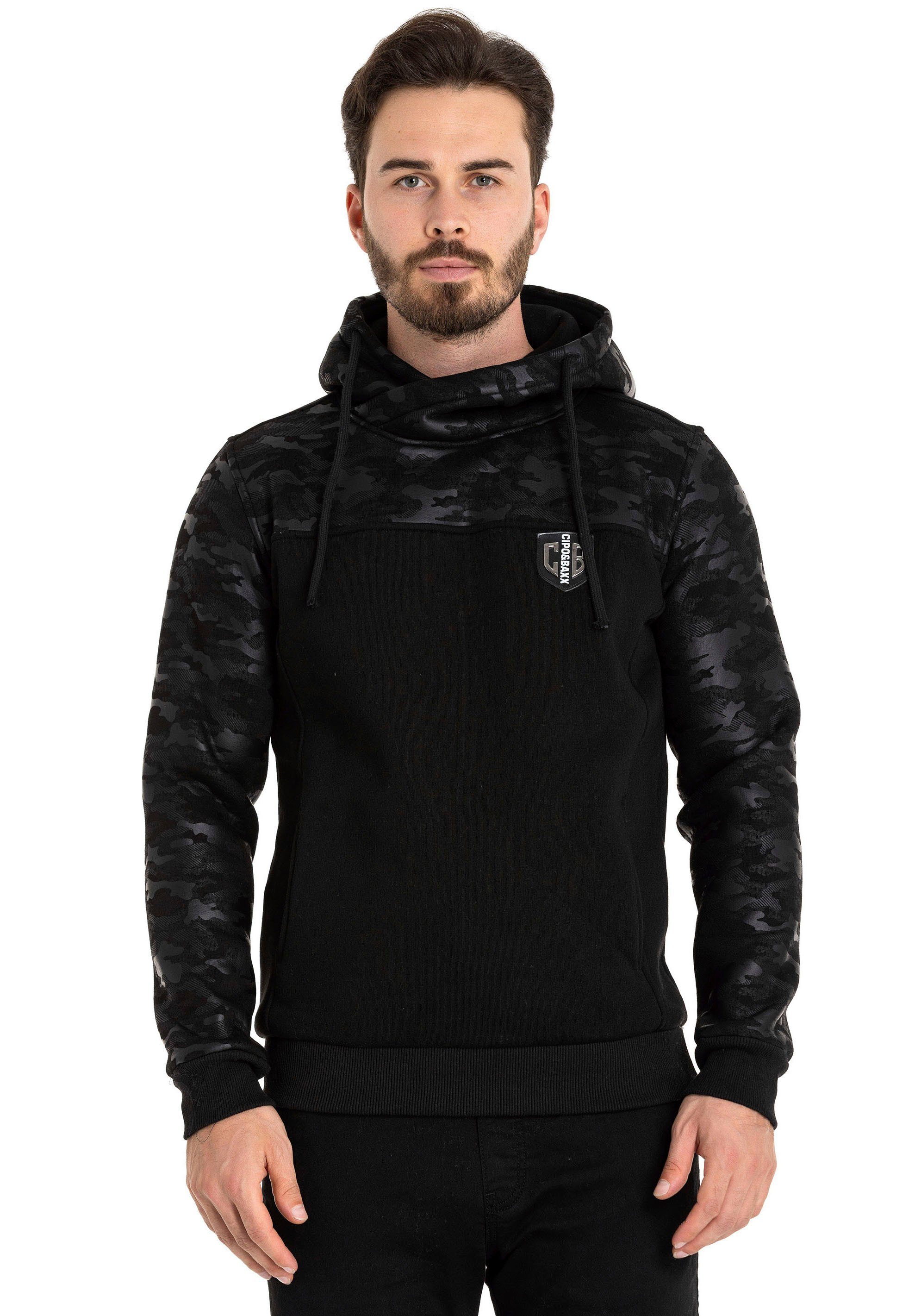 Cipo & Baxx Kapuzensweatshirt black