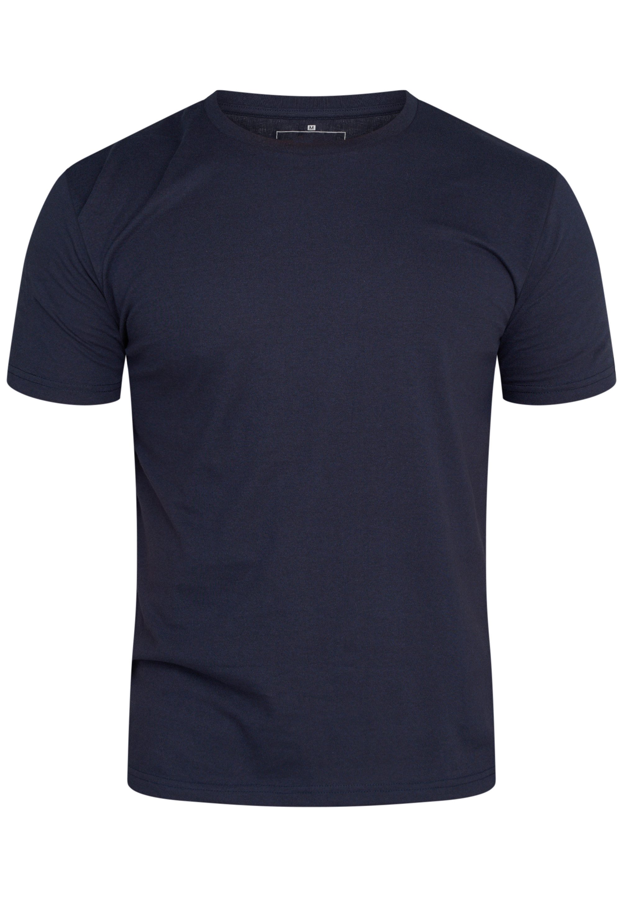 DAILY COTTON T-Shirt BASETEEO (Packung, 3er-Pack) Herren Basic Kurzarm Rundhals Shirt Crew-Neck O-Ausschnitt