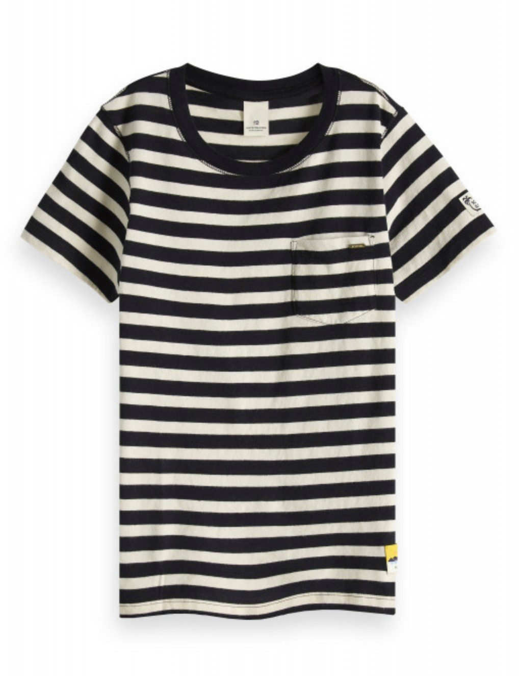 Scotch & Soda T-Shirt Scotch & Soda Jungen T-Shirt aus Baumwolle mit Streifenmuster