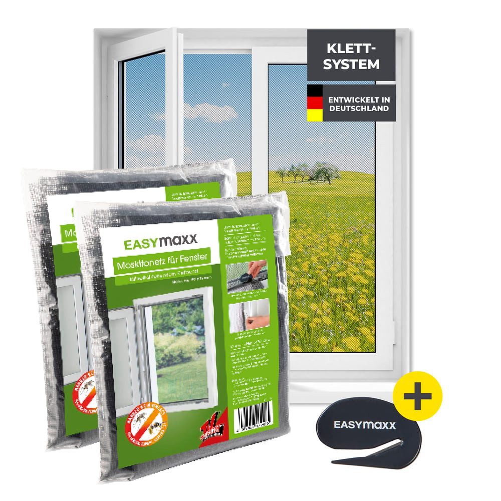 EASYmaxx Insektenschutz-Fensterrahmen Fliegengitter Fenster, Moskitonetz Mo günstig online kaufen