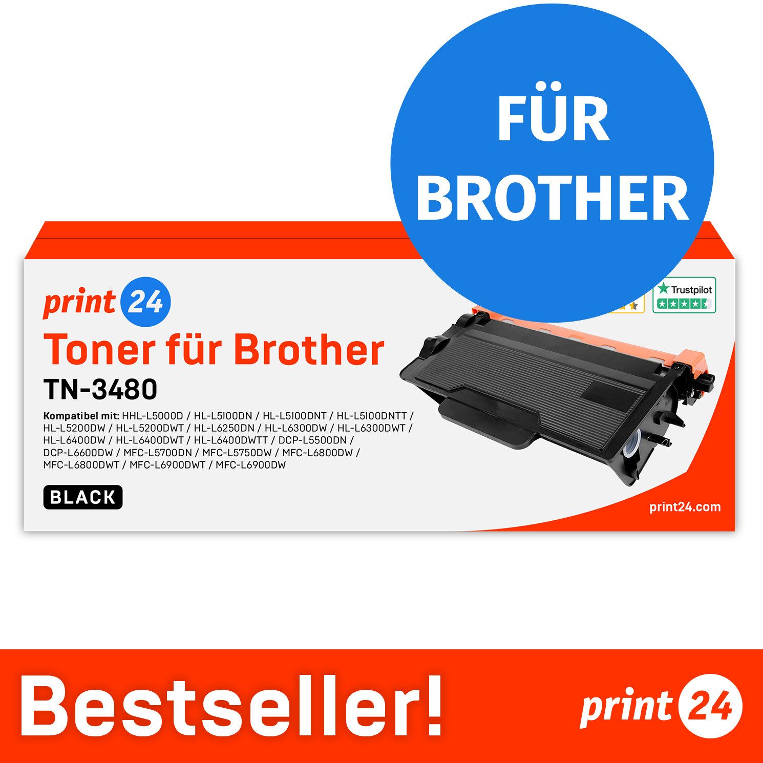 print24 Tonerpatrone, (Packung, 1-St)