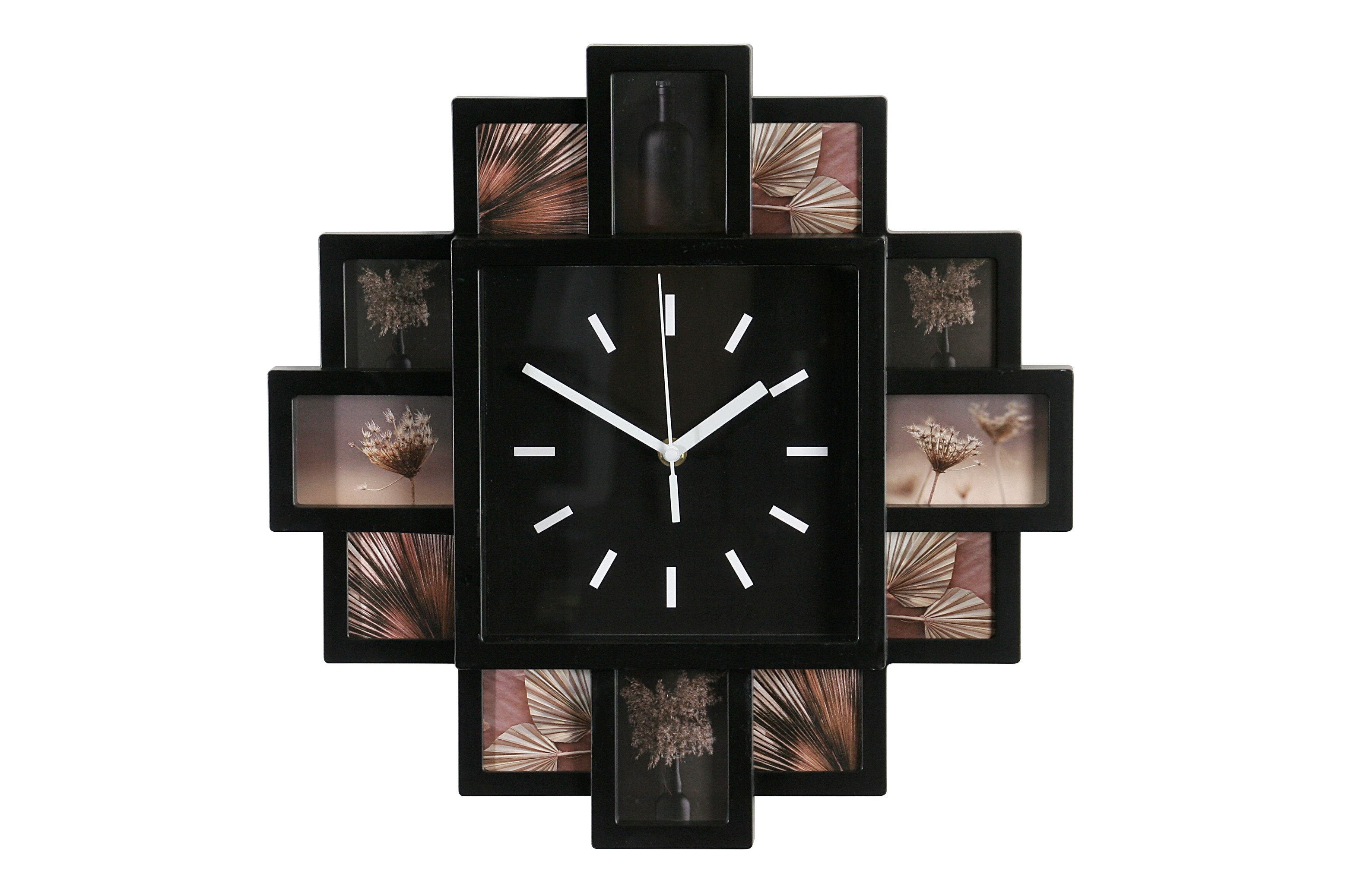 Wackadoo Living Wanduhr mit Fotogalerie (für 12 Bilder Bildercollage) günstig online kaufen