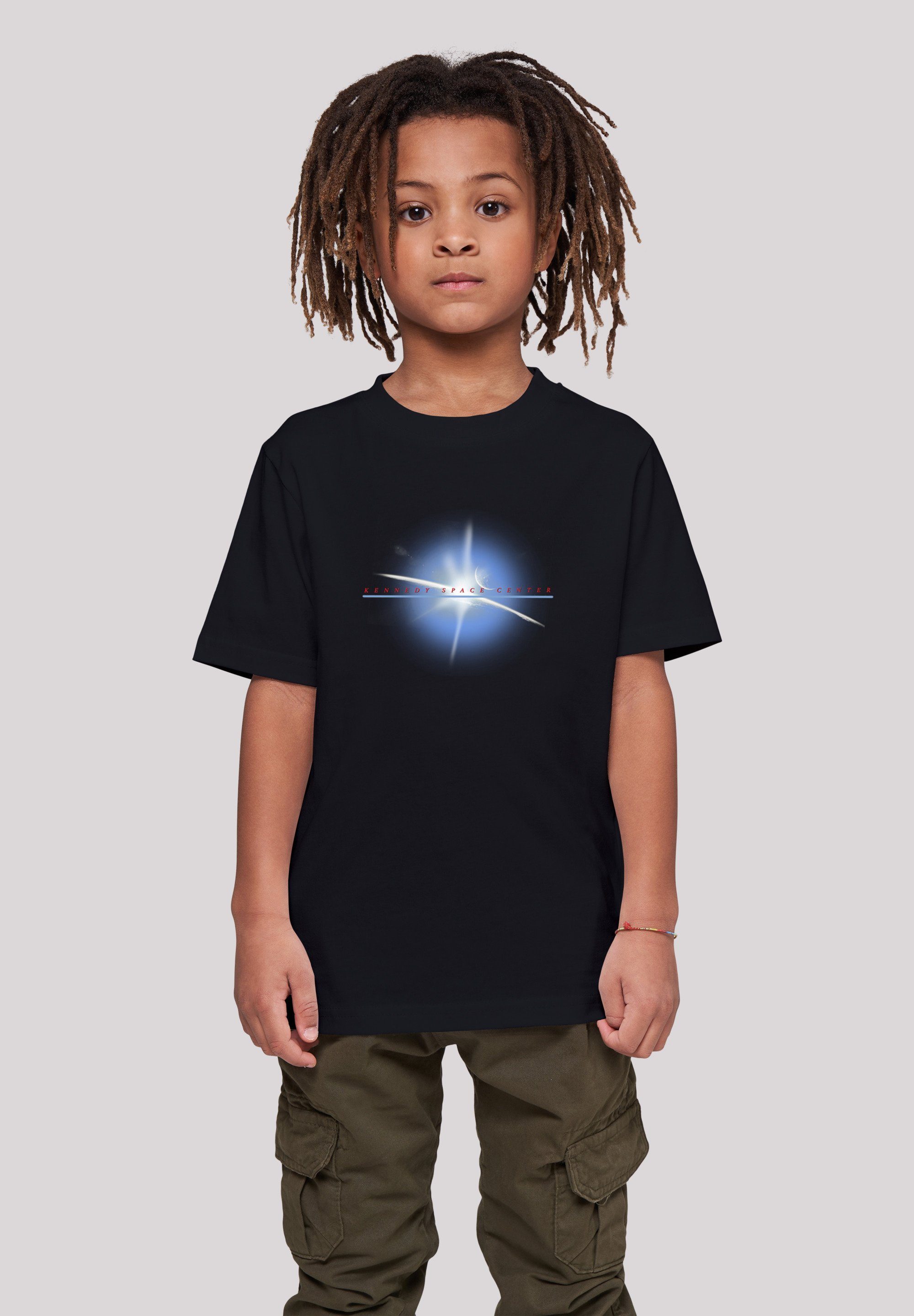 preispolitik F4NT4STIC T-Shirt NASA Kennedy Space Print Centre Planet schwarz