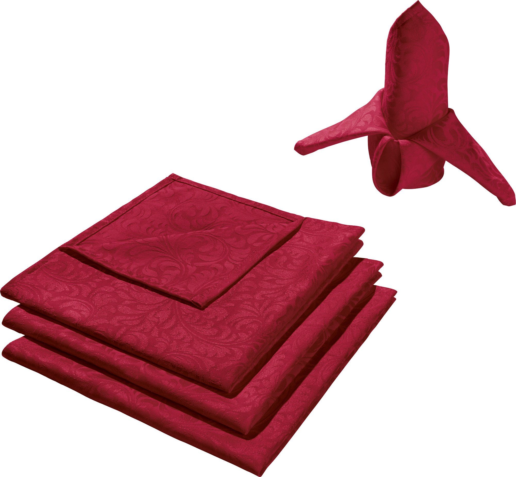 Erwin Müller Stoffserviette Serviette "Hamm" 4er-Pack, Uni