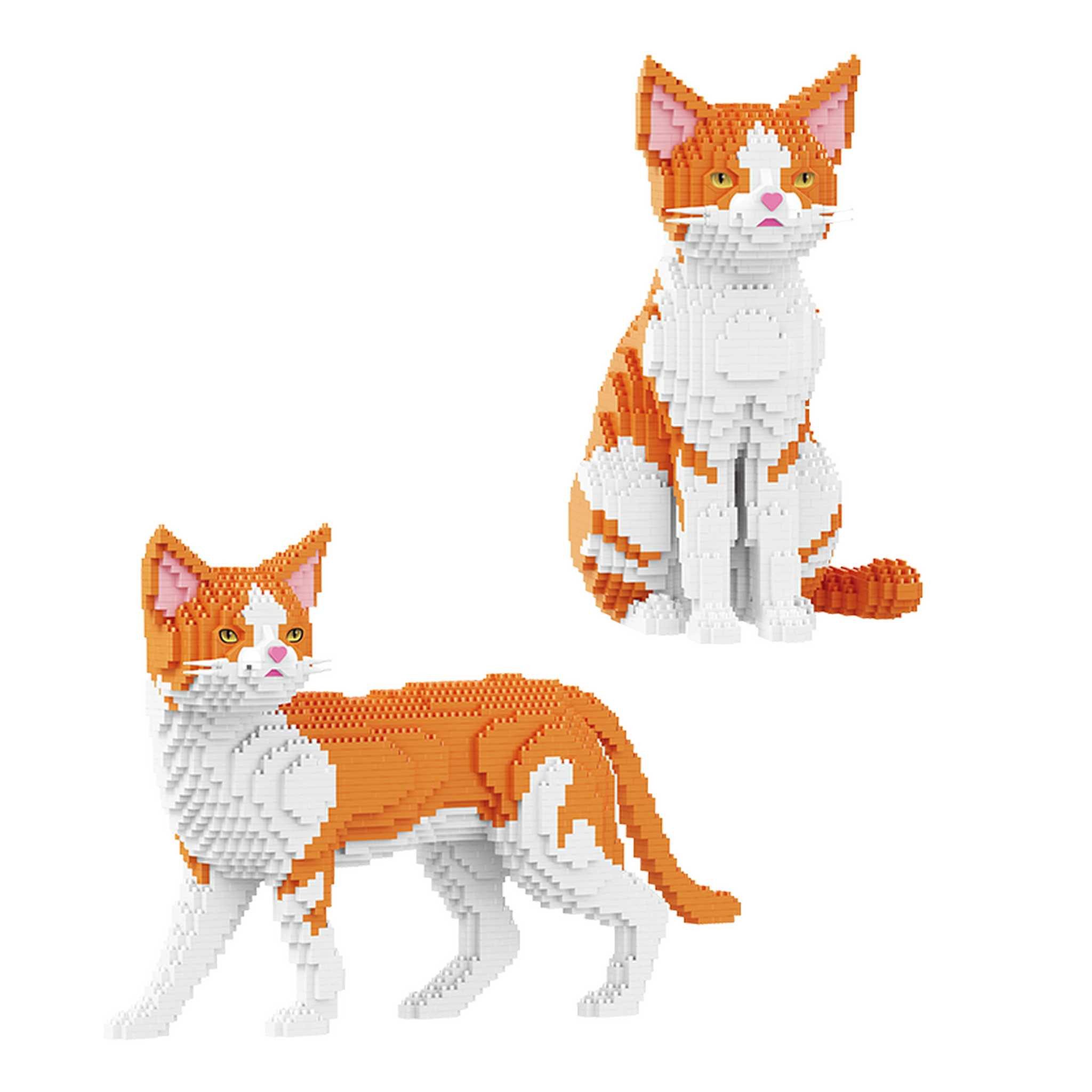 Balody B-16641 - 2in1 Orangefarbende Katze (Balody) Spielbausteine