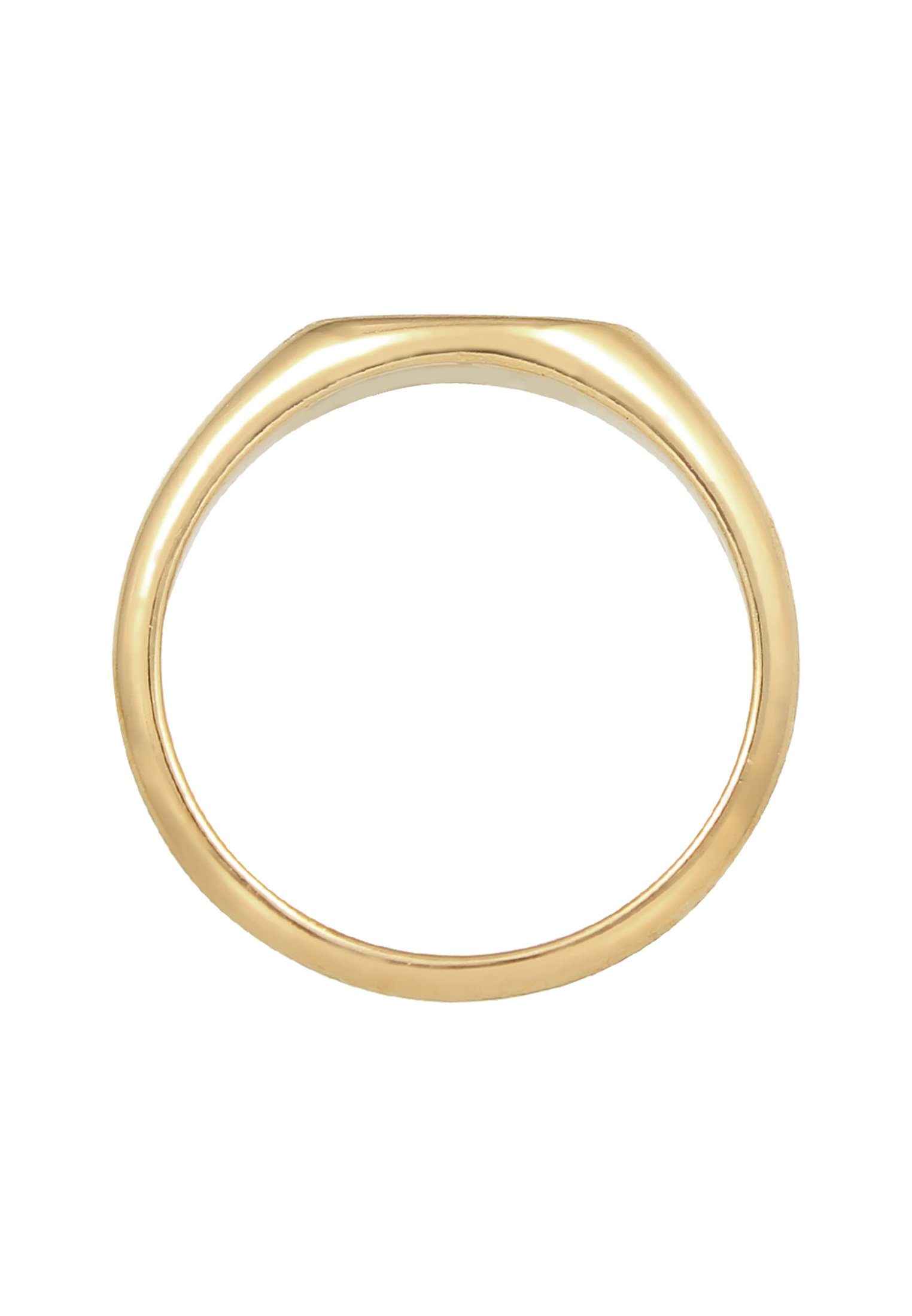 Elli Siegelring Siegelring Oval Pinky Ring 925 Silber