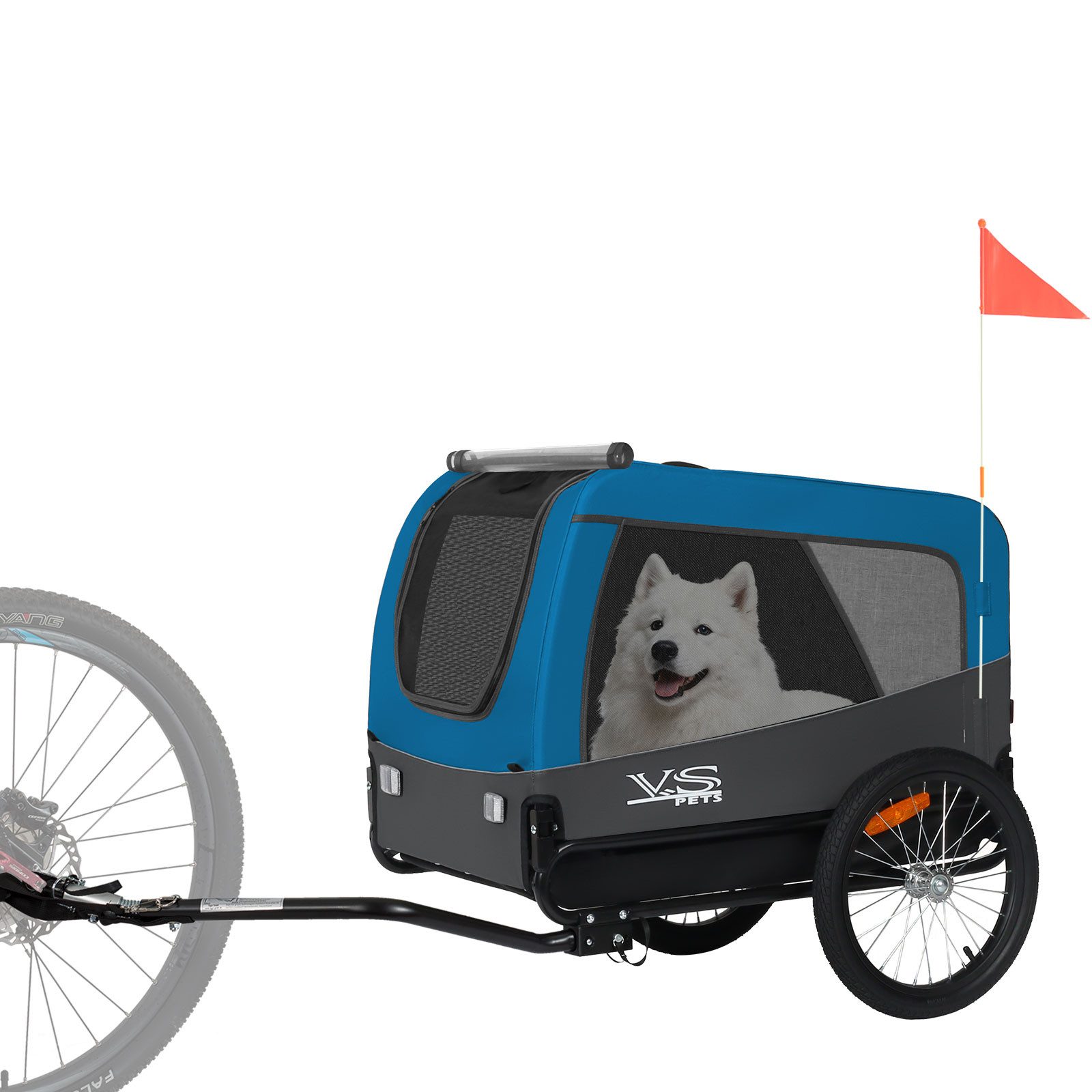 TIGGO Fahrradhundeanhänger Tiggo VS Pets L Hundeanhänger Fahrradanhänger für Hunde bis 35 kg
