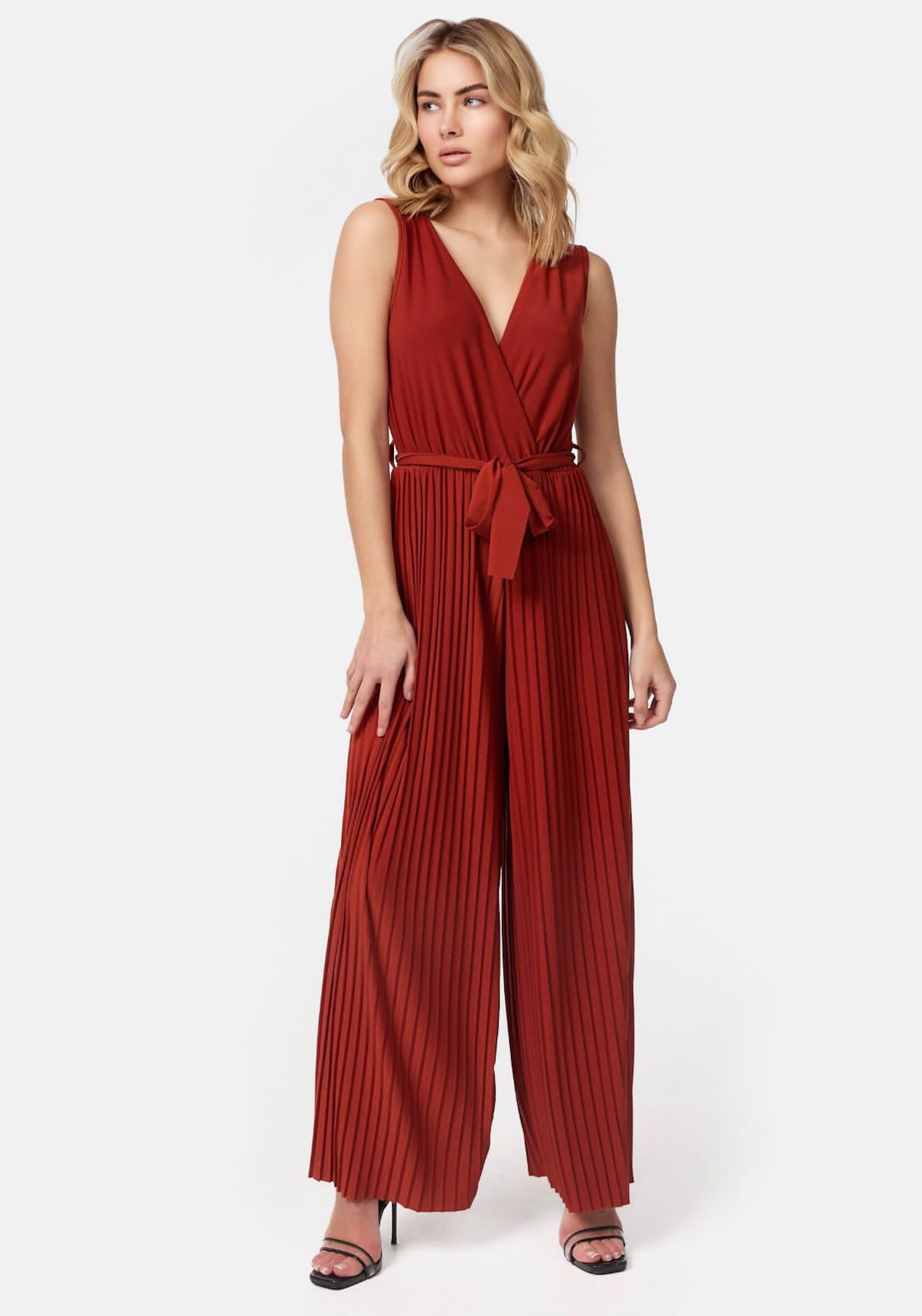 Worldclassca Jumpsuit Worldclassca Jumpsuit Pleated Комбінезони mit Gürtel Ärmellos Sommer Neu