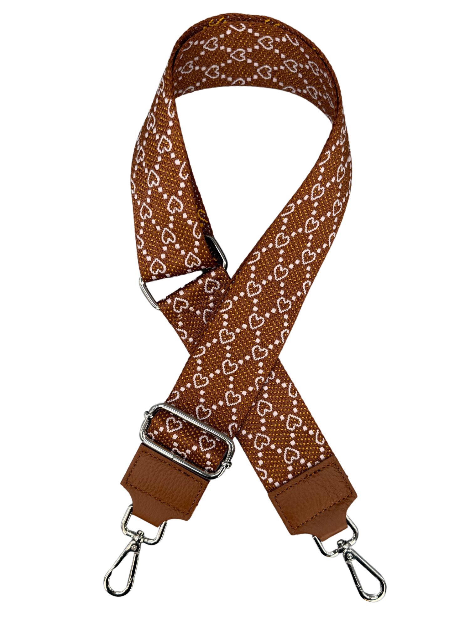 Adel Bags Schulterriemen Schulterriemen Taschengurt Cognac Braun, Verstellbar, 5cm Breit hergestellt in Italien